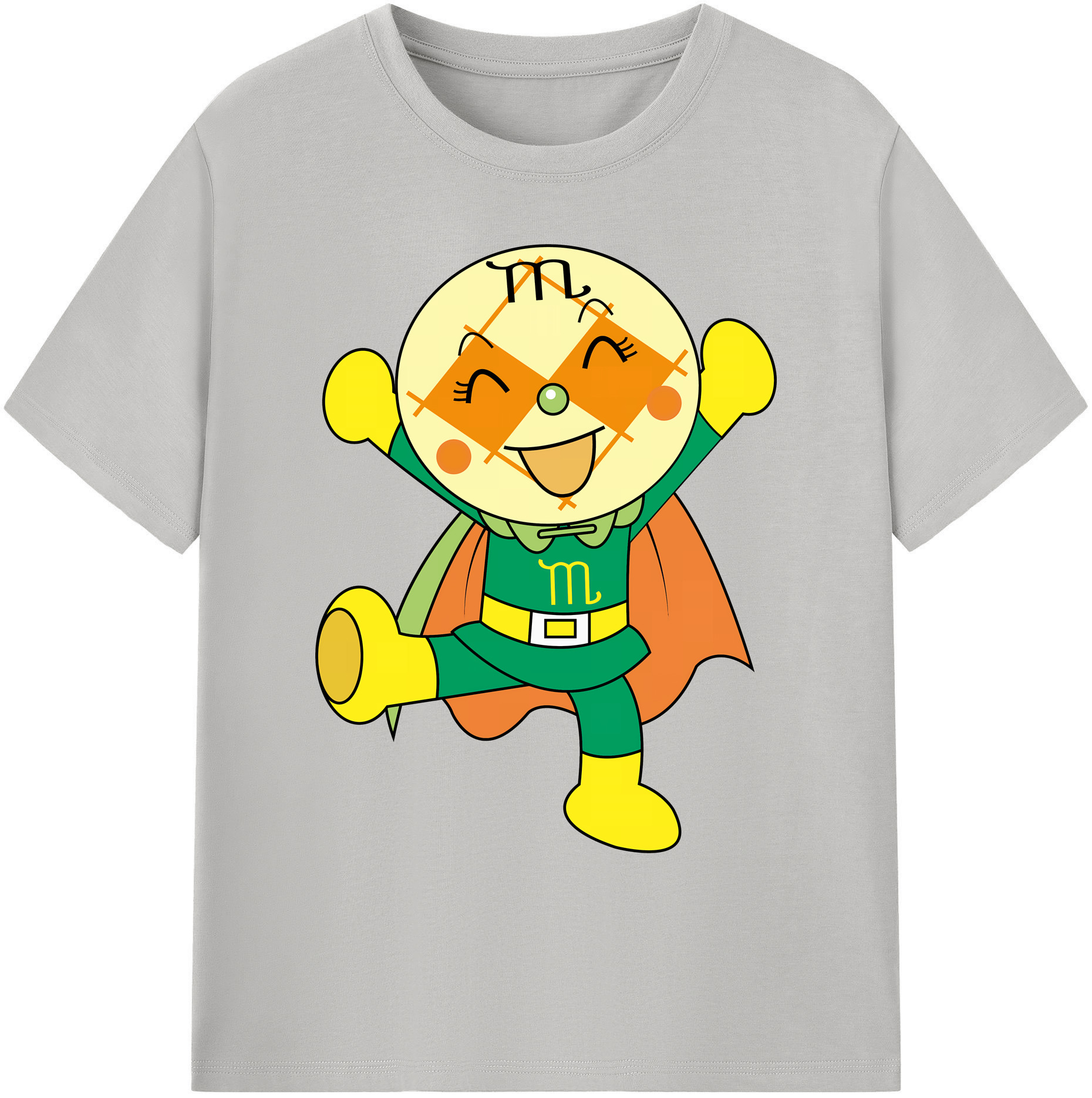 （画像用） アンパンマン Anpanman 綿100％ メンズ半袖Tシャツ｜肌触りやわらか＆通気性