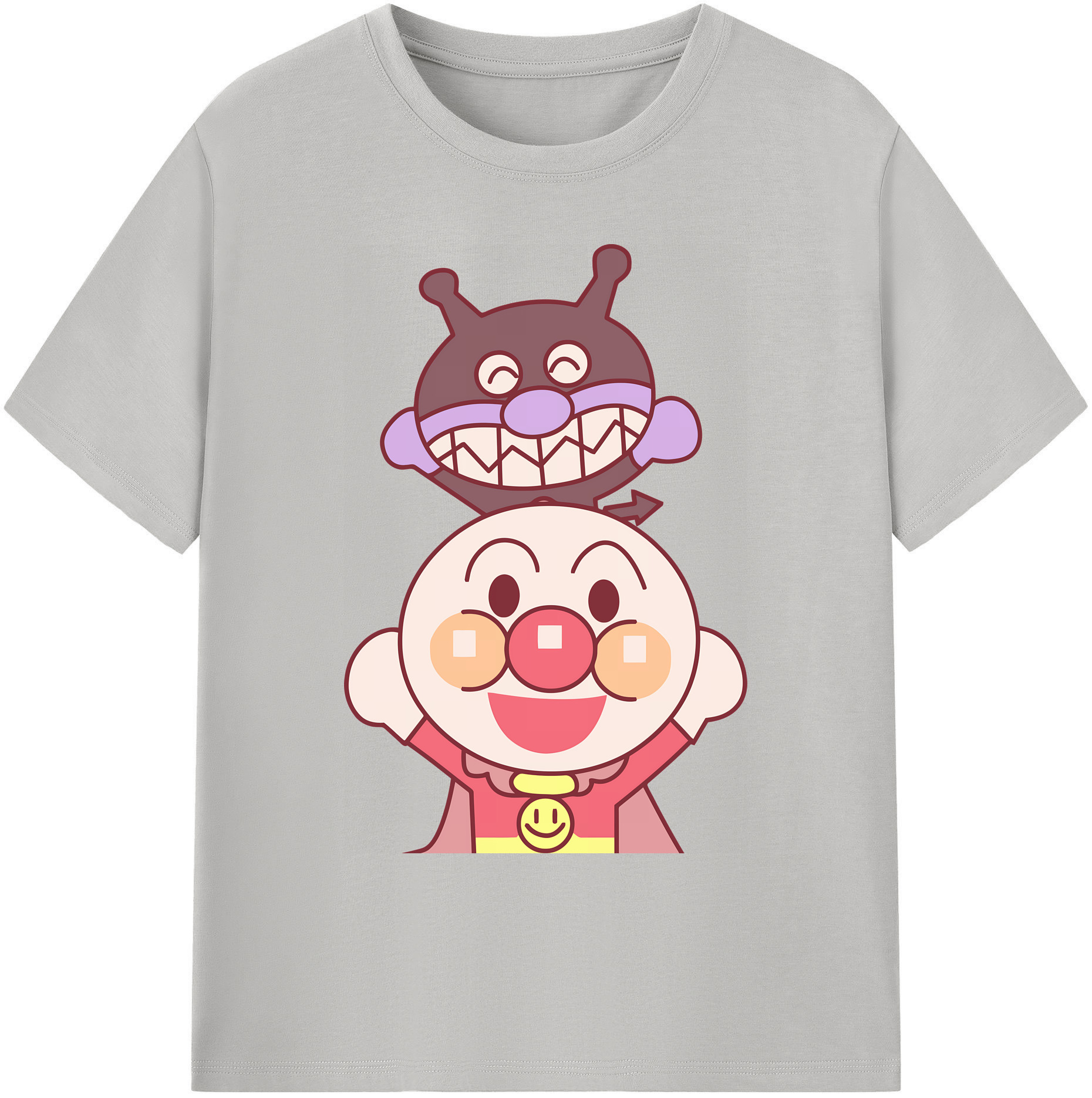 （画像用） アンパンマン Anpanman 綿100％ メンズ半袖Tシャツ｜肌触りやわらか＆通気性