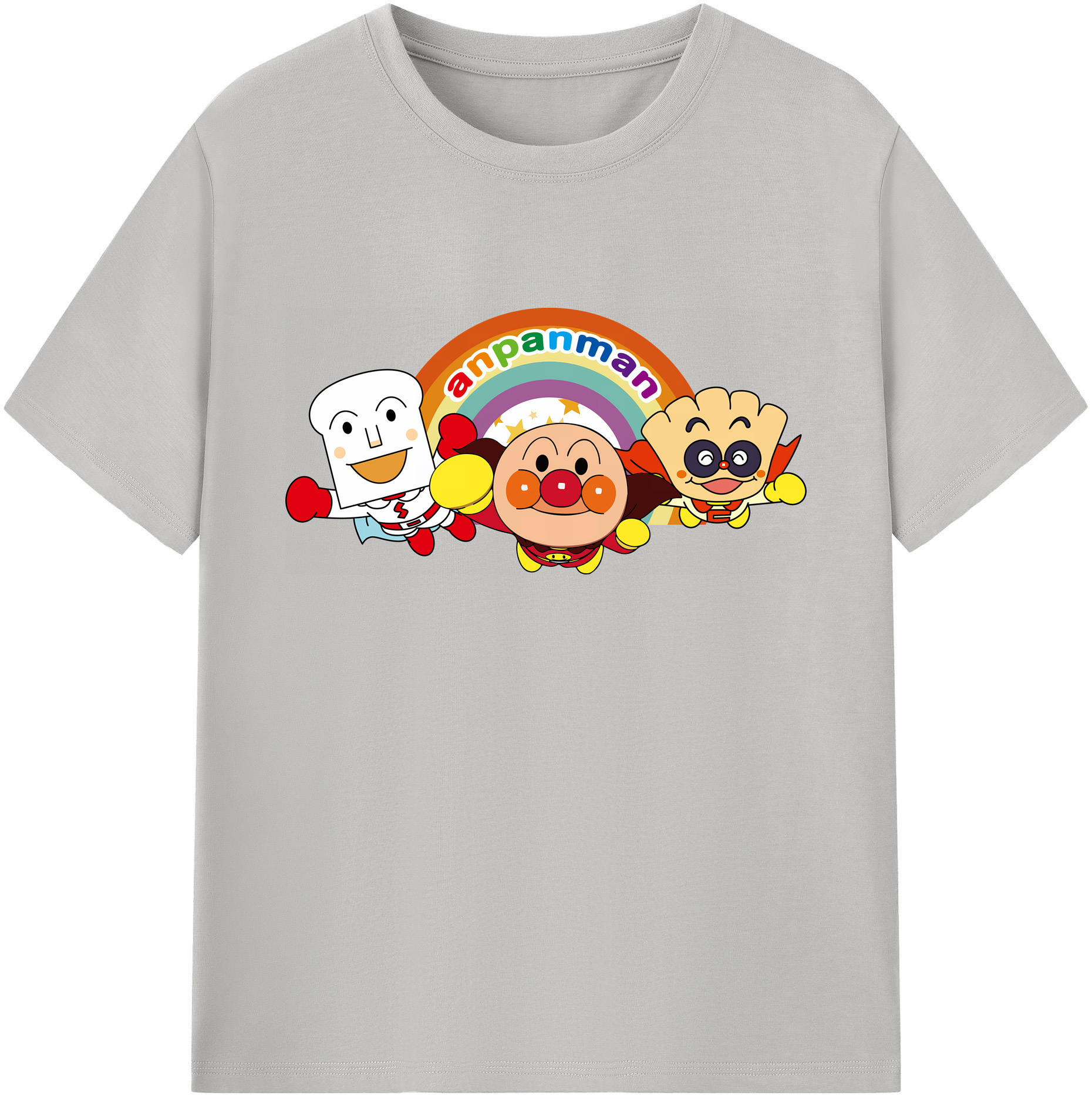 （画像用） アンパンマン Anpanman 綿100％ メンズ半袖Tシャツ｜肌触りやわらか＆通気性