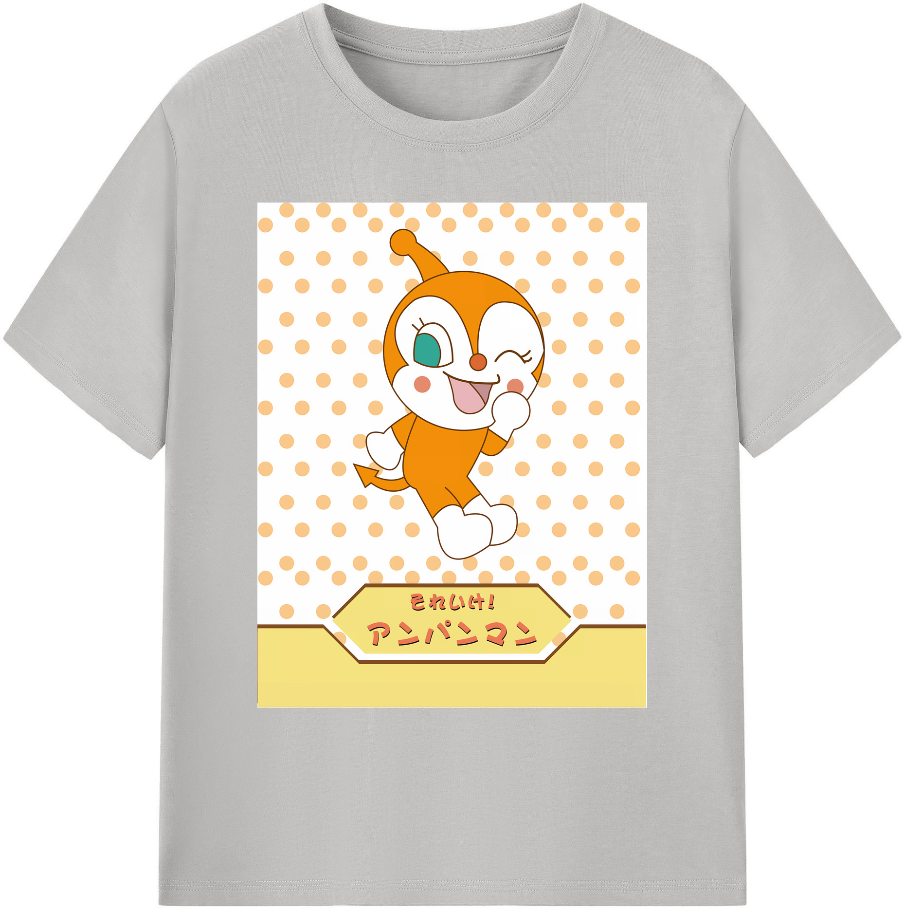 （画像用） アンパンマン Anpanman 綿100％ メンズ半袖Tシャツ｜肌触りやわらか＆通気性
