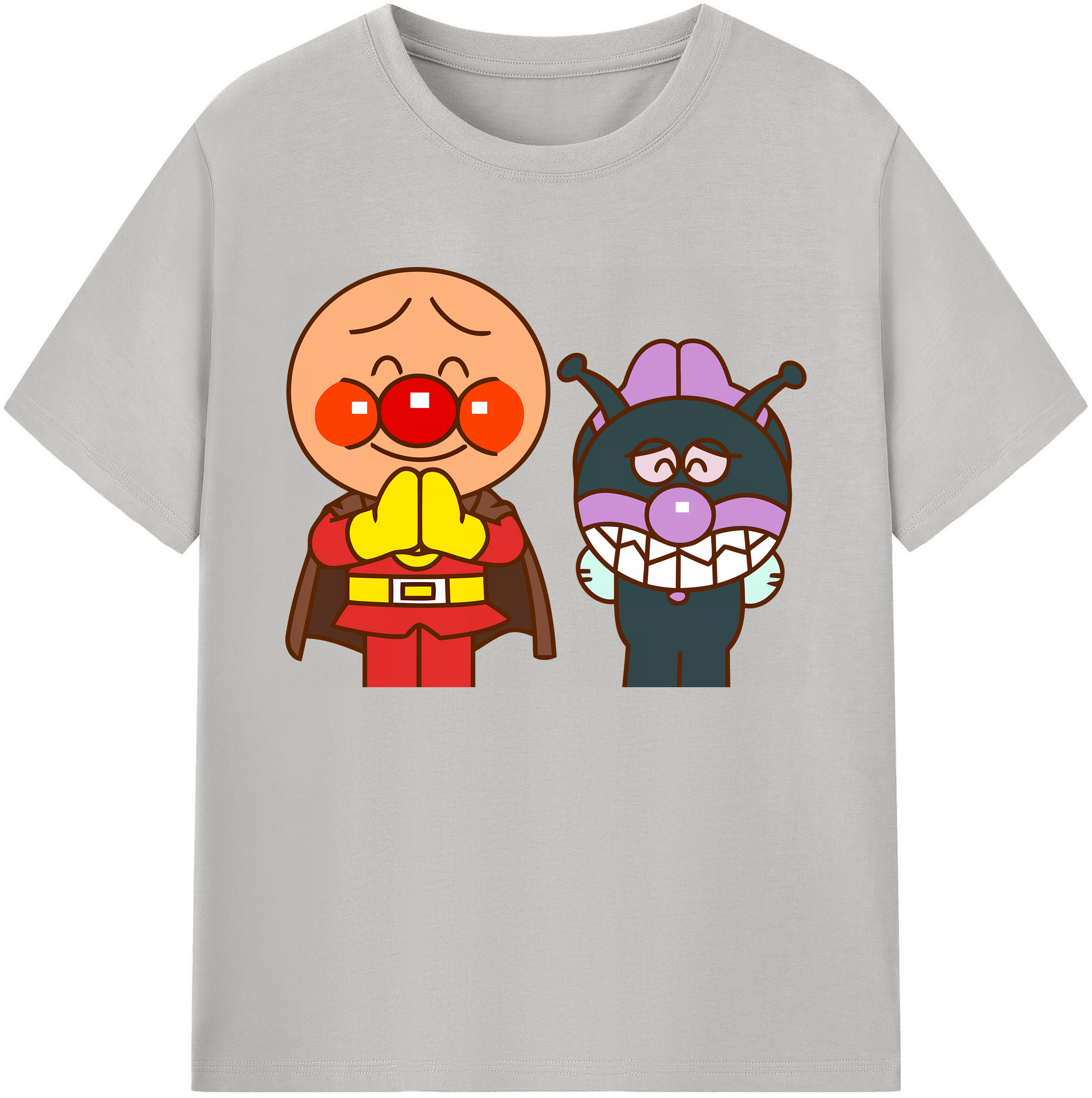 （画像用） アンパンマン Anpanman 綿100％ メンズ半袖Tシャツ｜肌触りやわらか＆通気性