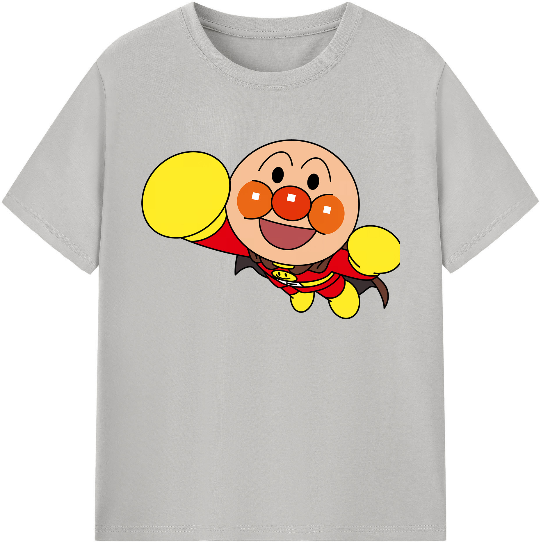 （画像用） アンパンマン Anpanman 綿100％ メンズ半袖Tシャツ｜肌触りやわらか＆通気性