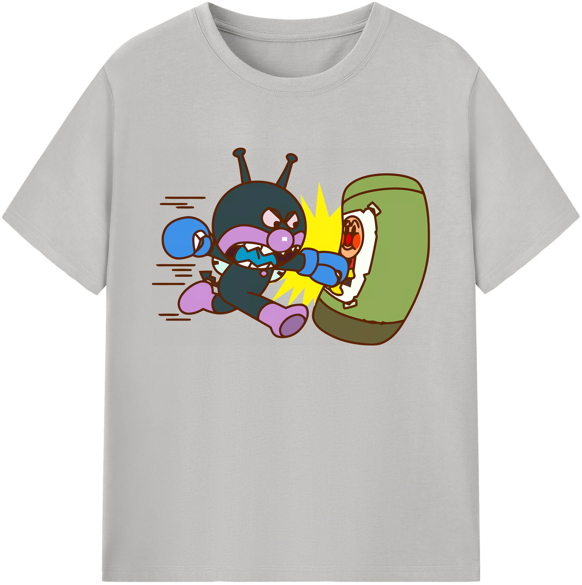 （画像用） アンパンマン Anpanman 綿100％ メンズ半袖Tシャツ｜肌触りやわらか＆通気性