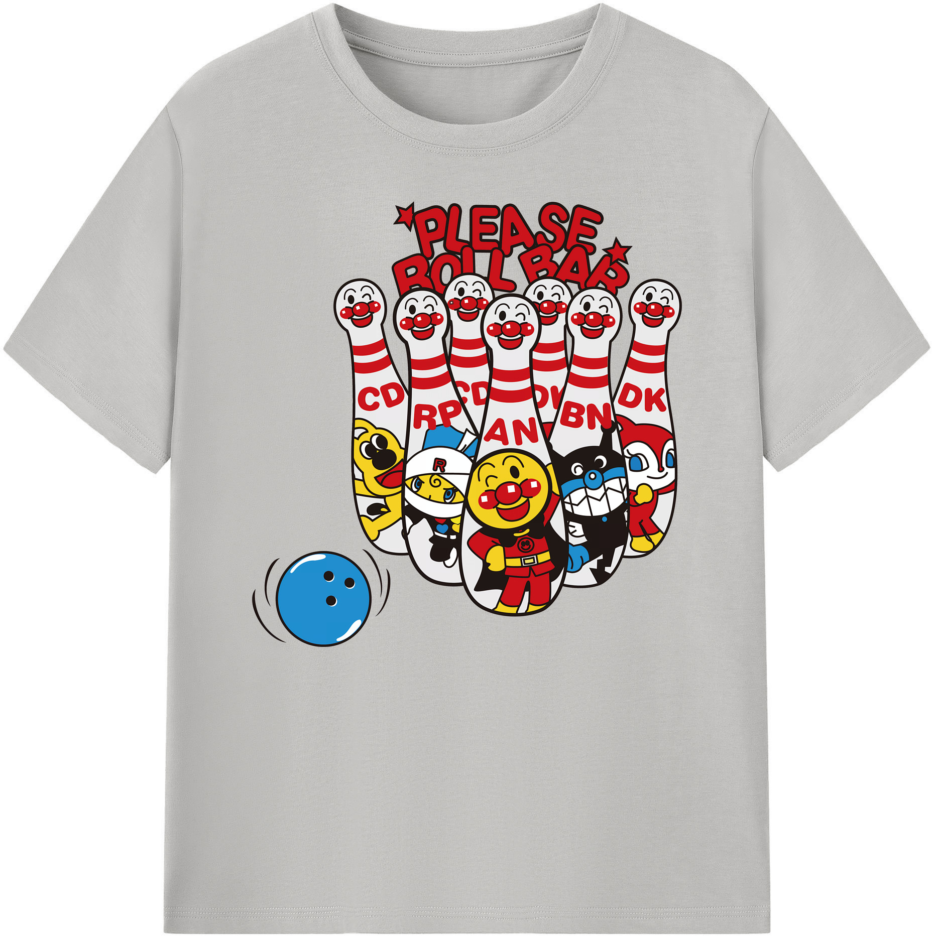 （画像用） アンパンマン Anpanman 綿100％ メンズ半袖Tシャツ｜肌触りやわらか＆通気性