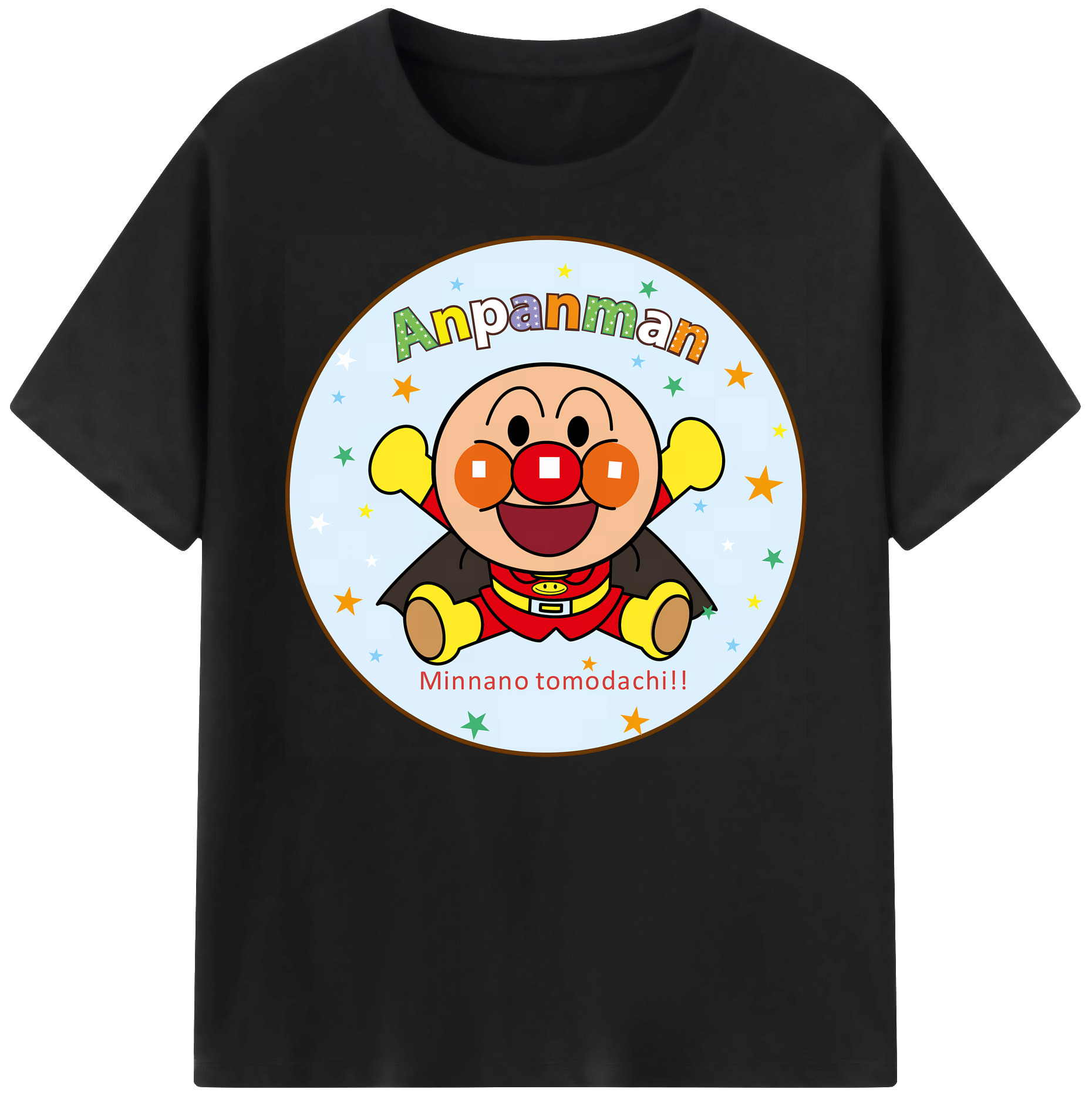 （画像用） アンパンマン Anpanman 綿100％ メンズ半袖Tシャツ｜肌触りやわらか＆通気性