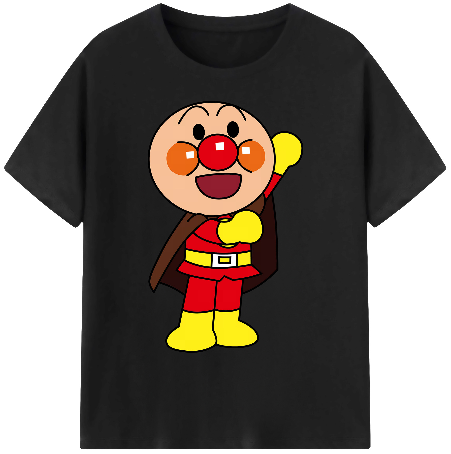 （画像用） アンパンマン Anpanman 綿100％ メンズ半袖Tシャツ｜肌触りやわらか＆通気性