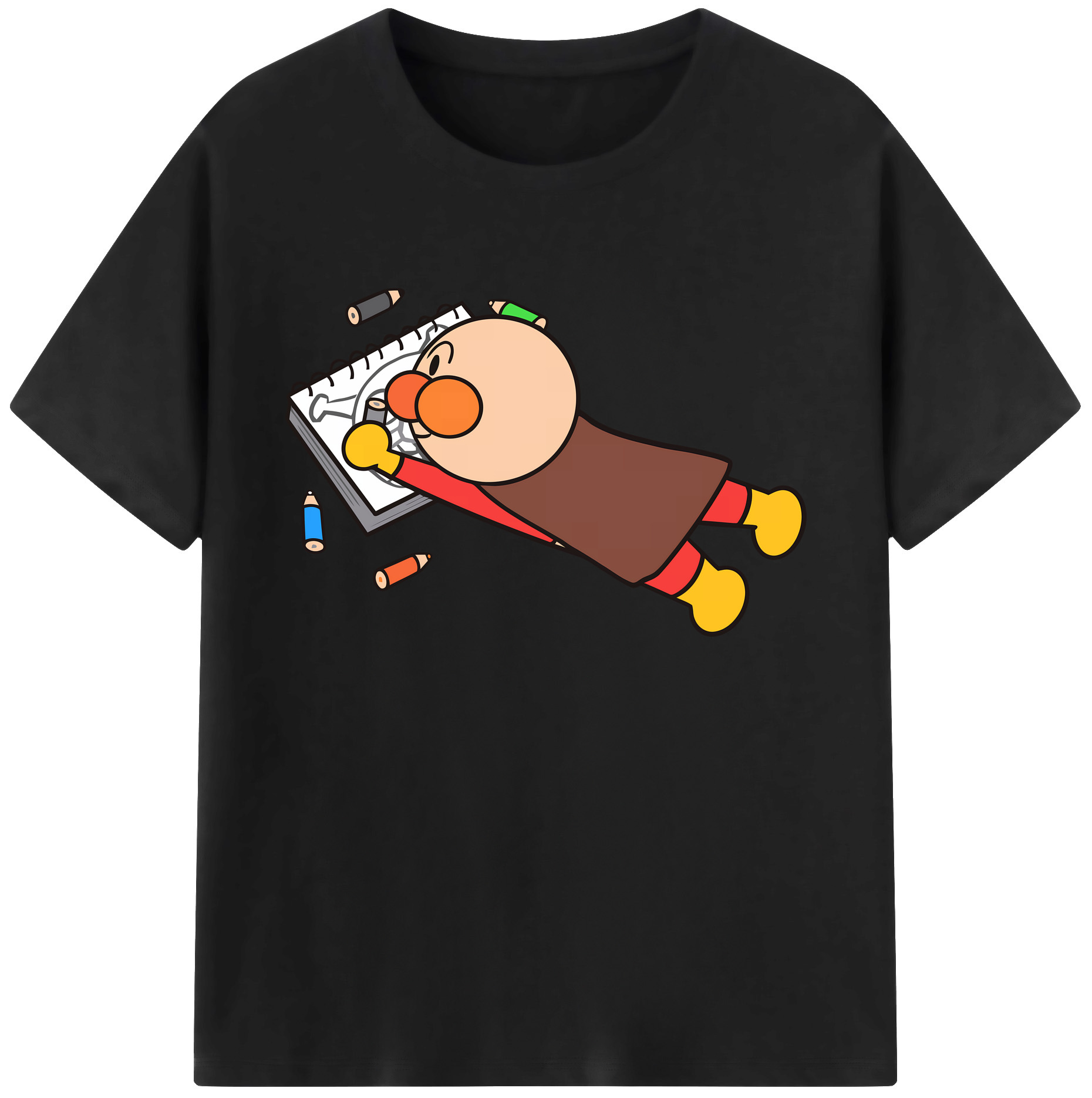 （画像用） アンパンマン Anpanman 綿100％ メンズ半袖Tシャツ｜肌触りやわらか＆通気性