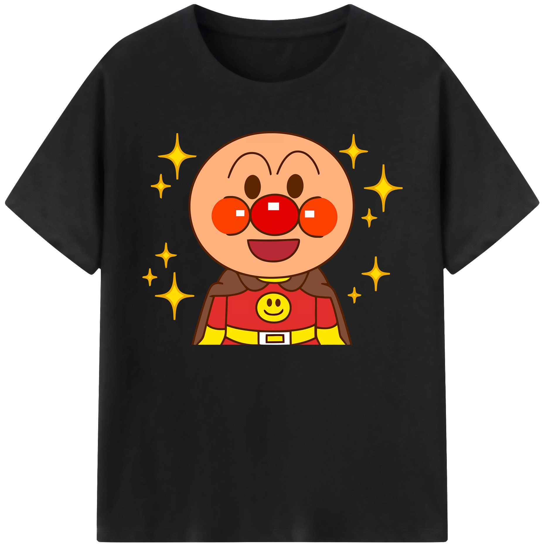 （画像用） アンパンマン Anpanman 綿100％ メンズ半袖Tシャツ｜肌触りやわらか＆通気性