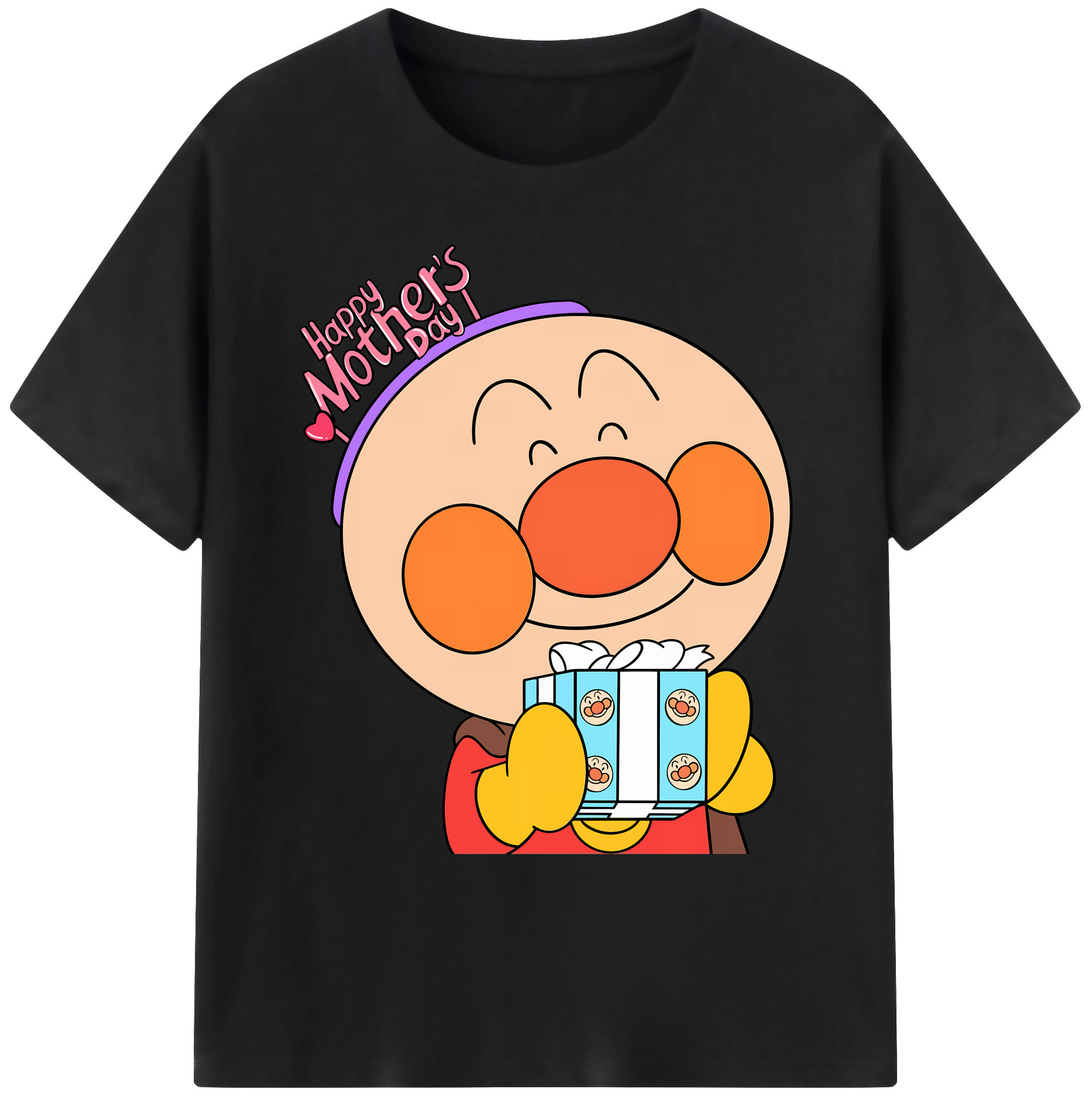 （画像用） アンパンマン Anpanman 綿100％ メンズ半袖Tシャツ｜肌触りやわらか＆通気性