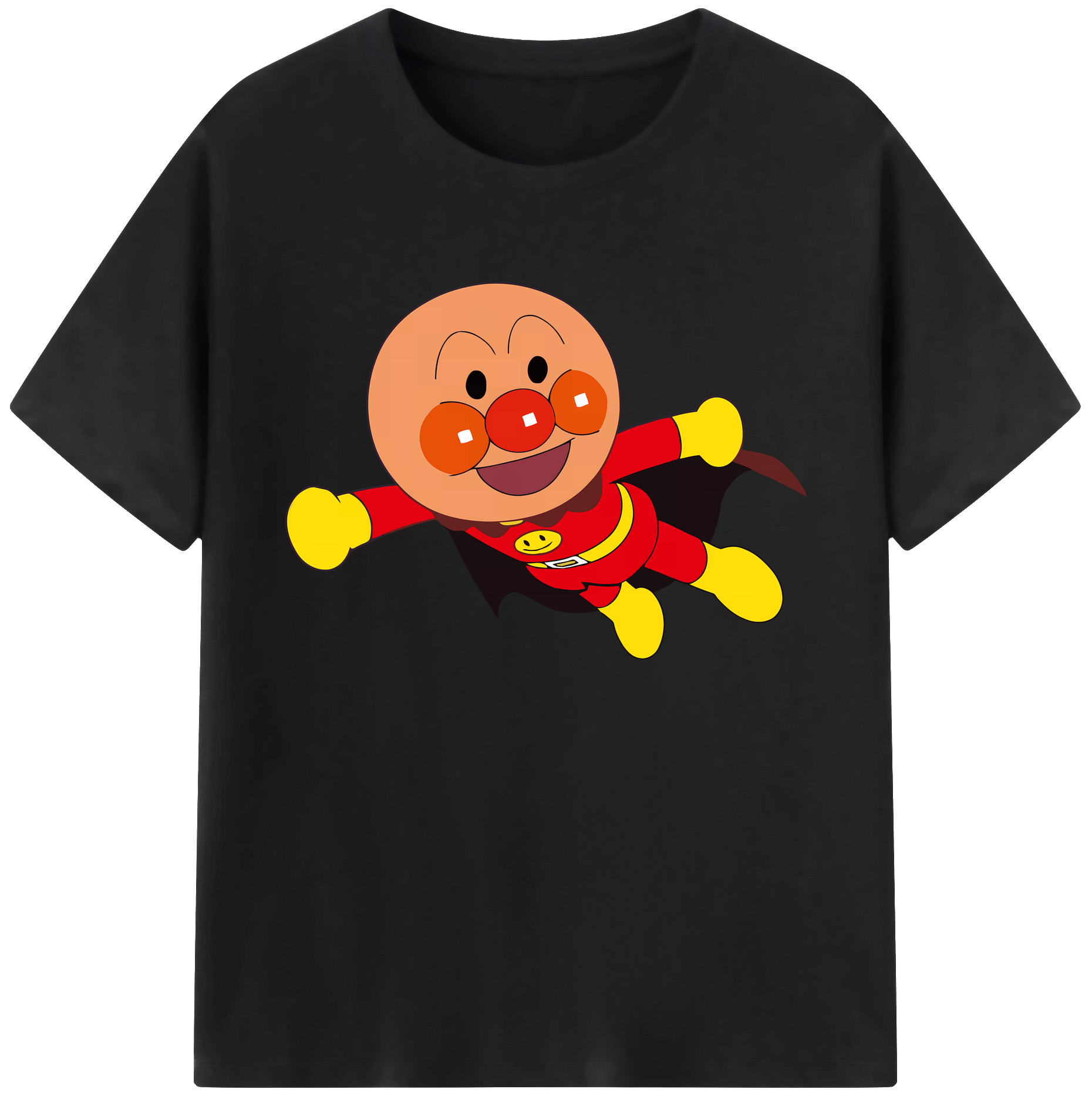 （画像用） アンパンマン Anpanman 綿100％ メンズ半袖Tシャツ｜肌触りやわらか＆通気性