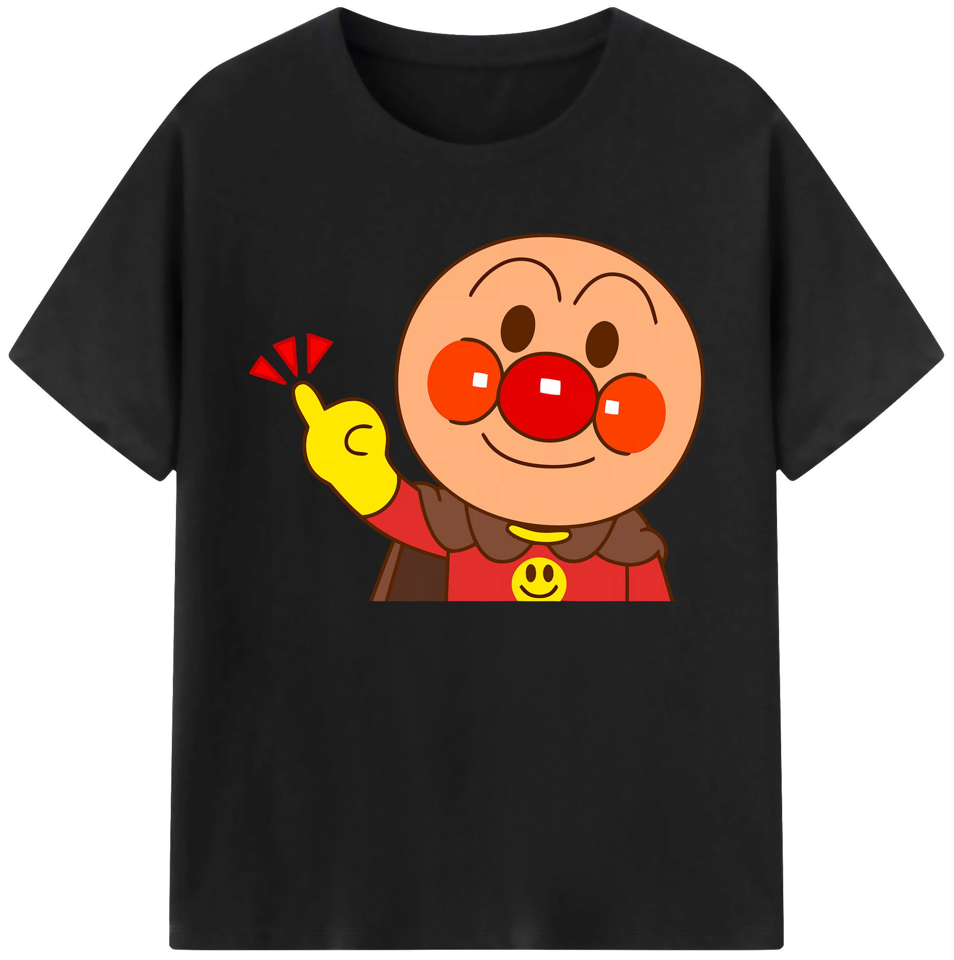（画像用） アンパンマン Anpanman 綿100％ メンズ半袖Tシャツ｜肌触りやわらか＆通気性