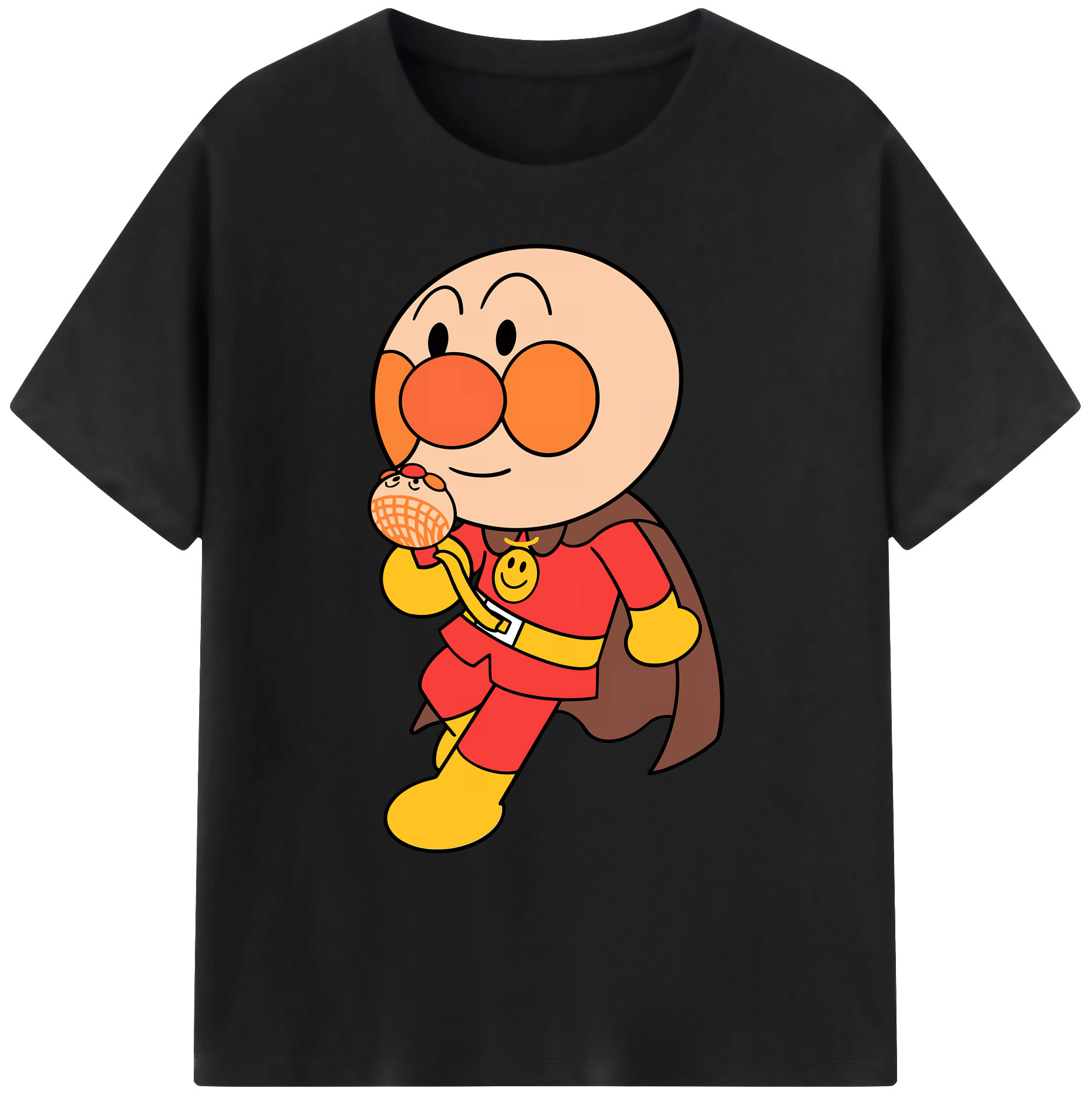 （画像用） アンパンマン Anpanman 綿100％ メンズ半袖Tシャツ｜肌触りやわらか＆通気性