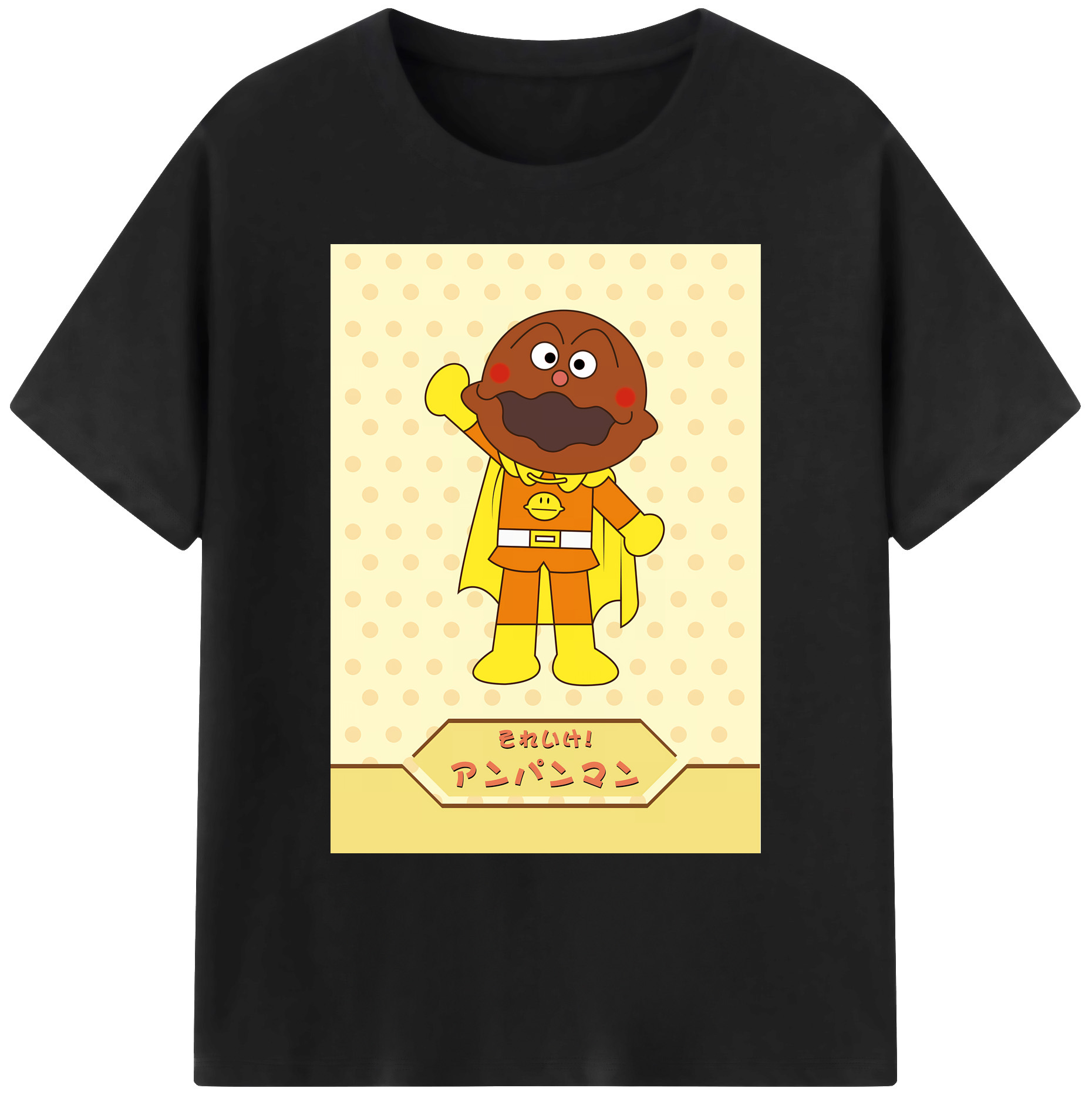（画像用） アンパンマン Anpanman 綿100％ メンズ半袖Tシャツ｜肌触りやわらか＆通気性