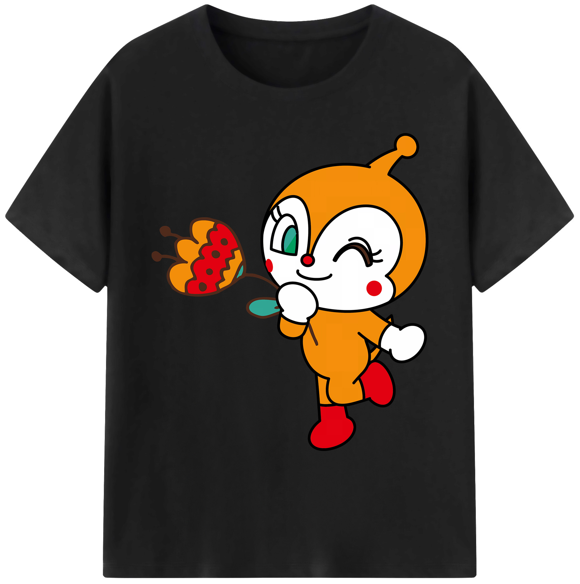 （画像用） アンパンマン Anpanman 綿100％ メンズ半袖Tシャツ｜肌触りやわらか＆通気性