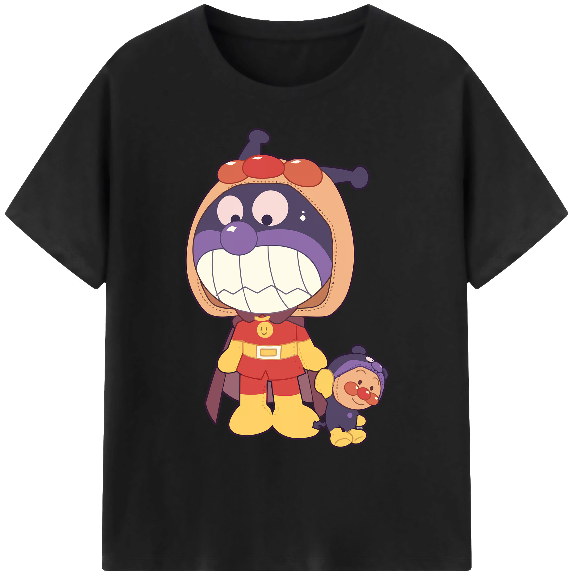（画像用） アンパンマン Anpanman 綿100％ メンズ半袖Tシャツ｜肌触りやわらか＆通気性