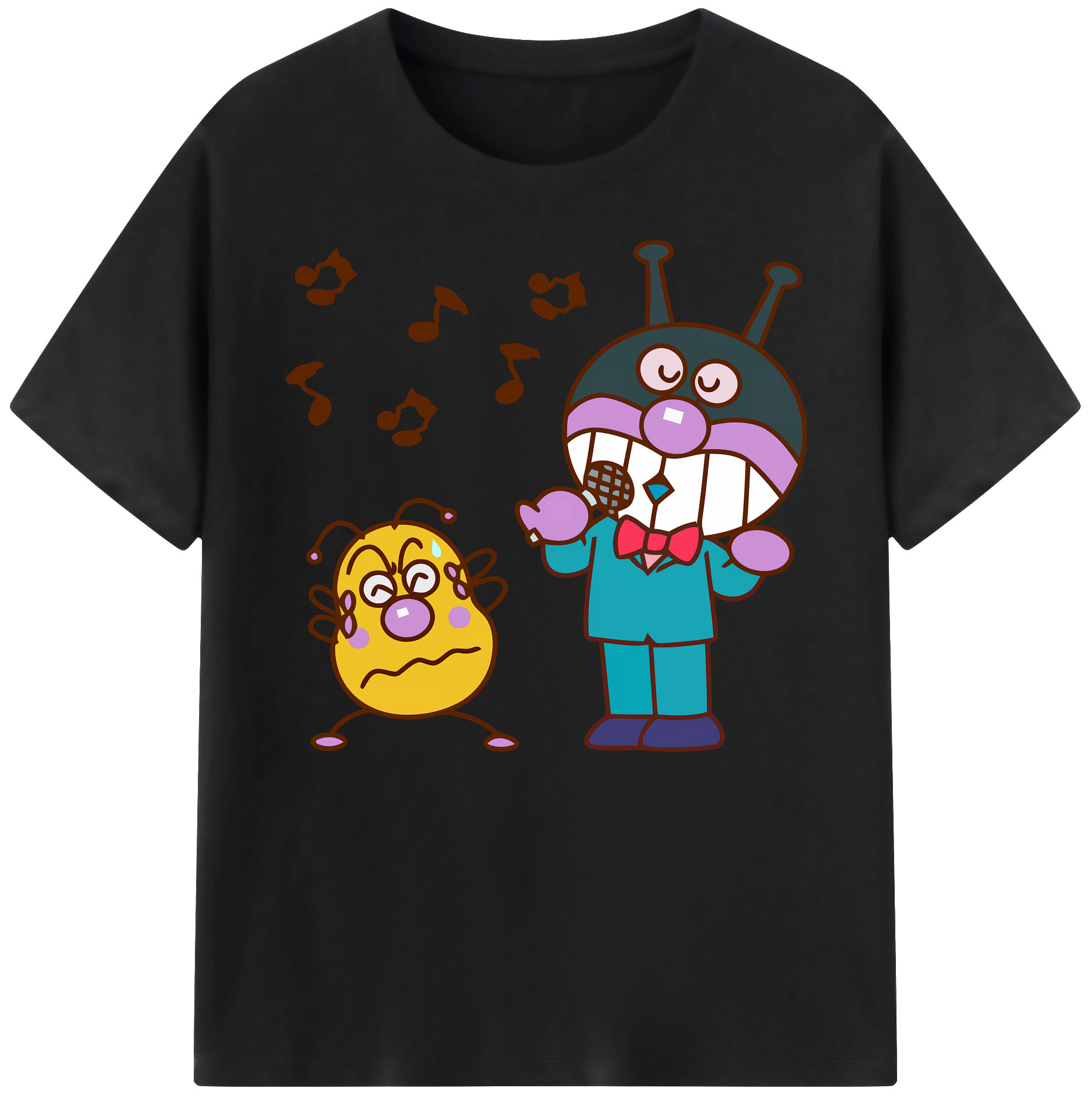 （画像用） アンパンマン Anpanman 綿100％ メンズ半袖Tシャツ｜肌触りやわらか＆通気性