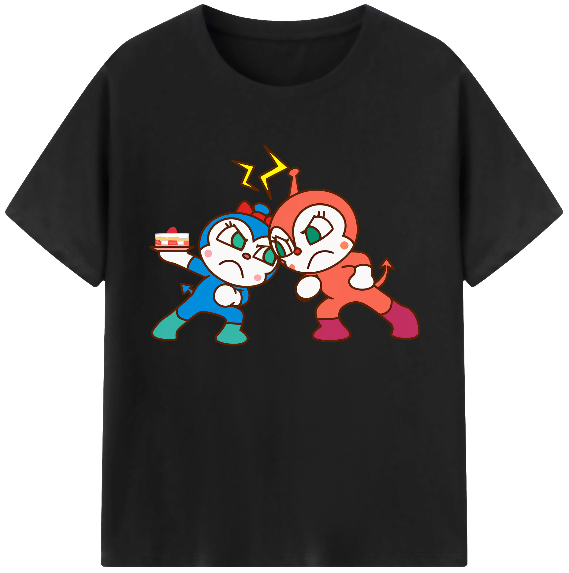 （画像用） アンパンマン Anpanman 綿100％ メンズ半袖Tシャツ｜肌触りやわらか＆通気性