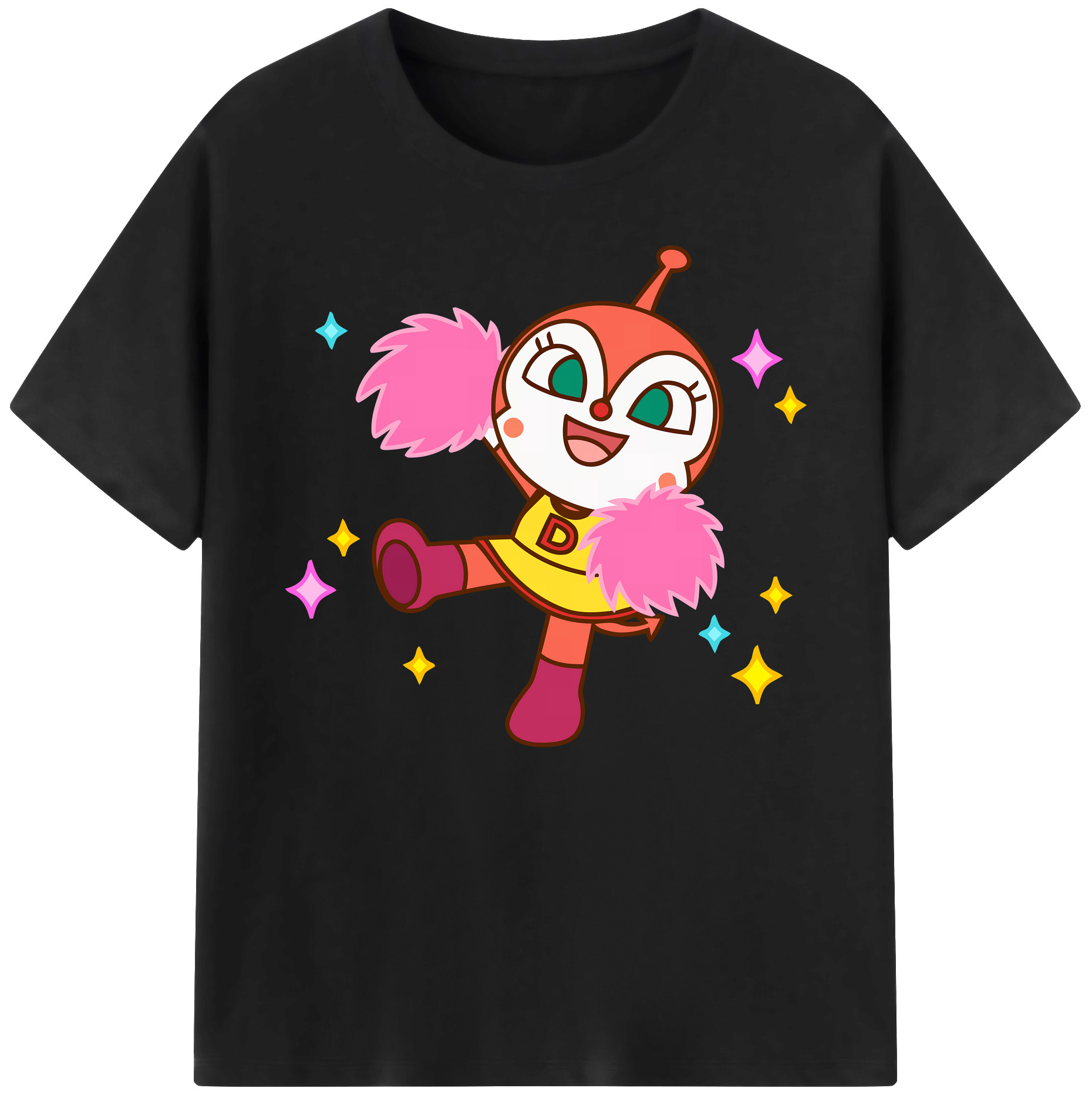 （画像用） アンパンマン Anpanman 綿100％ メンズ半袖Tシャツ｜肌触りやわらか＆通気性
