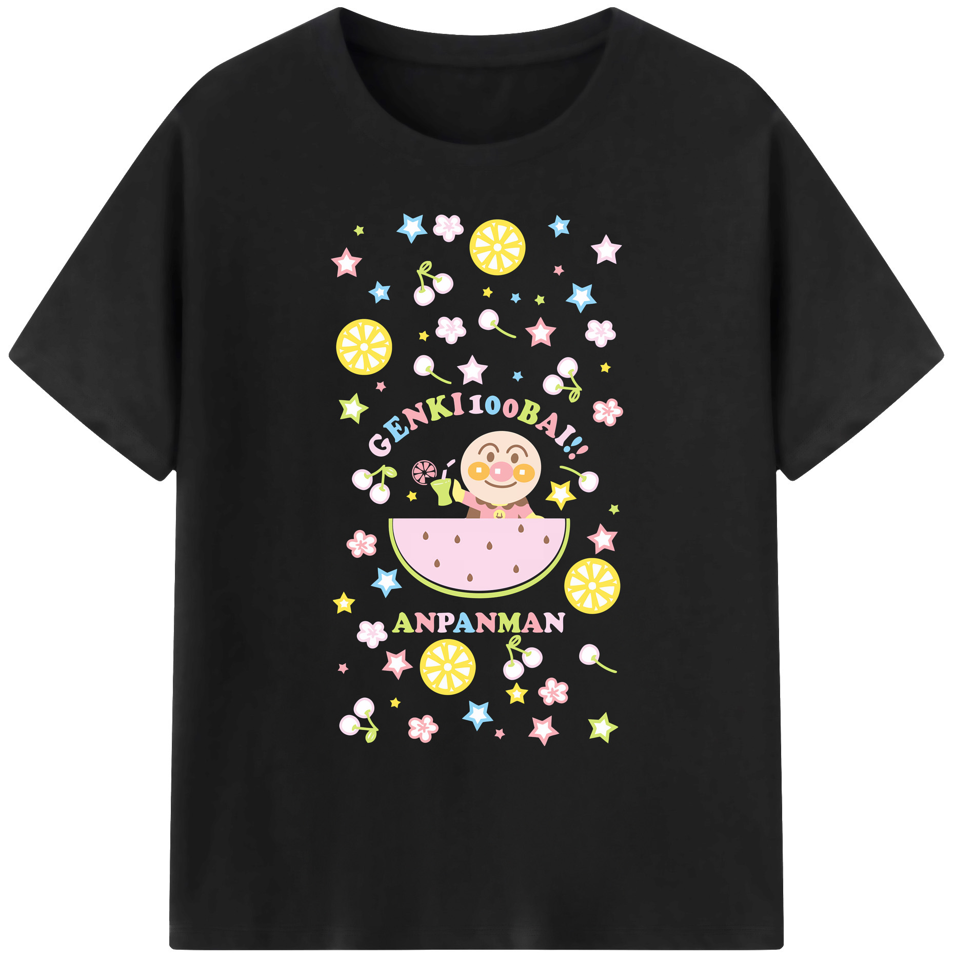 （画像用） アンパンマン Anpanman 綿100％ メンズ半袖Tシャツ｜肌触りやわらか＆通気性