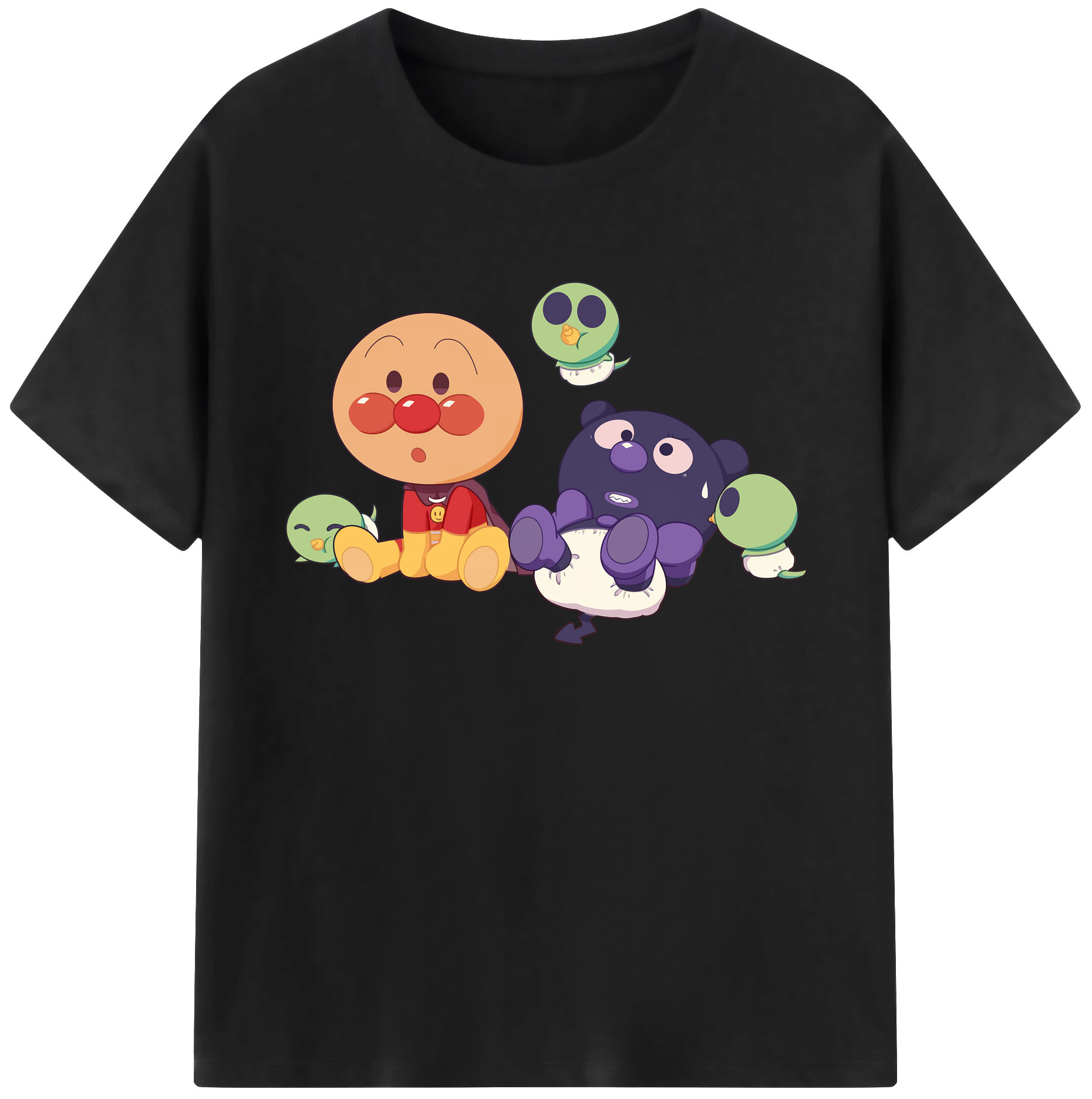 （画像用） アンパンマン Anpanman 綿100％ メンズ半袖Tシャツ｜肌触りやわらか＆通気性
