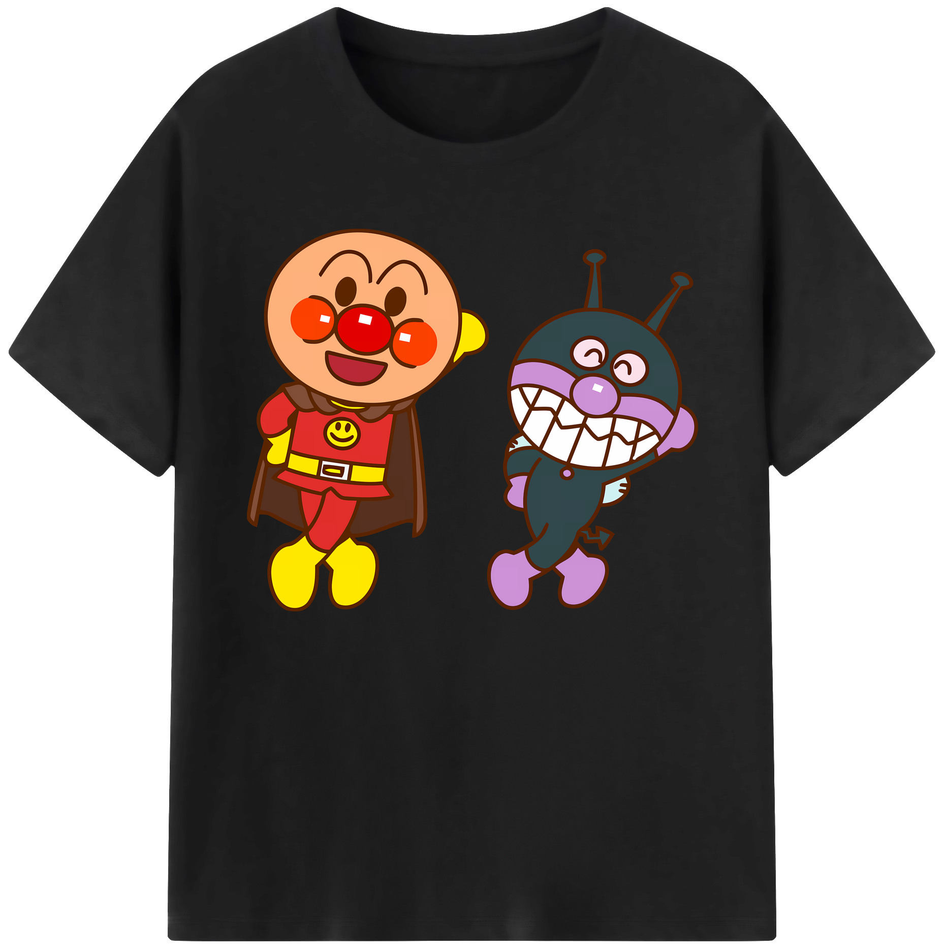 （画像用） アンパンマン Anpanman 綿100％ メンズ半袖Tシャツ｜肌触りやわらか＆通気性