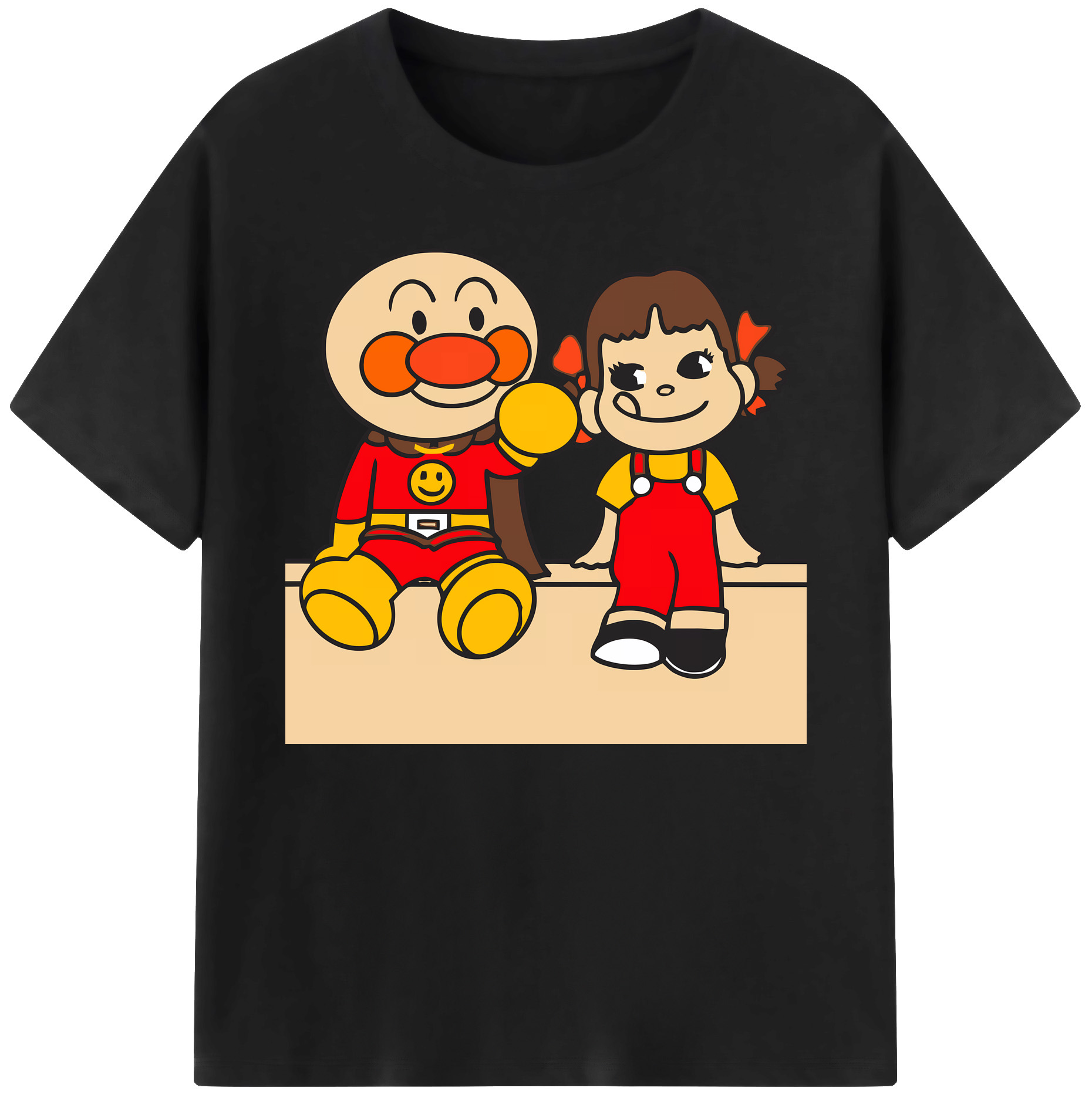 （画像用） アンパンマン Anpanman 綿100％ メンズ半袖Tシャツ｜肌触りやわらか＆通気性