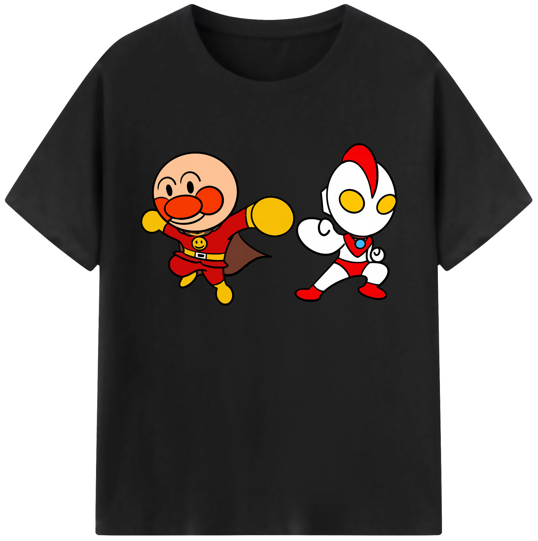 （画像用） アンパンマン Anpanman 綿100％ メンズ半袖Tシャツ｜肌触りやわらか＆通気性