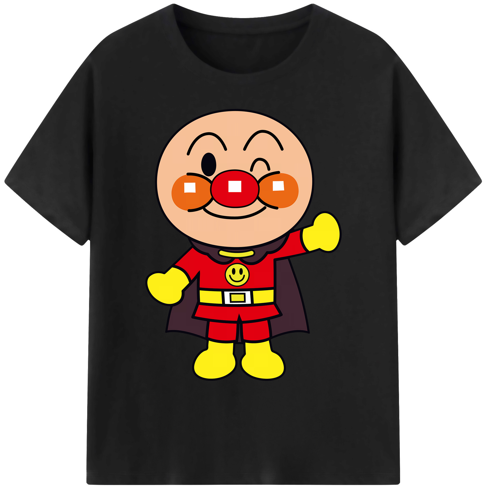 （画像用） アンパンマン Anpanman 綿100％ メンズ半袖Tシャツ｜肌触りやわらか＆通気性