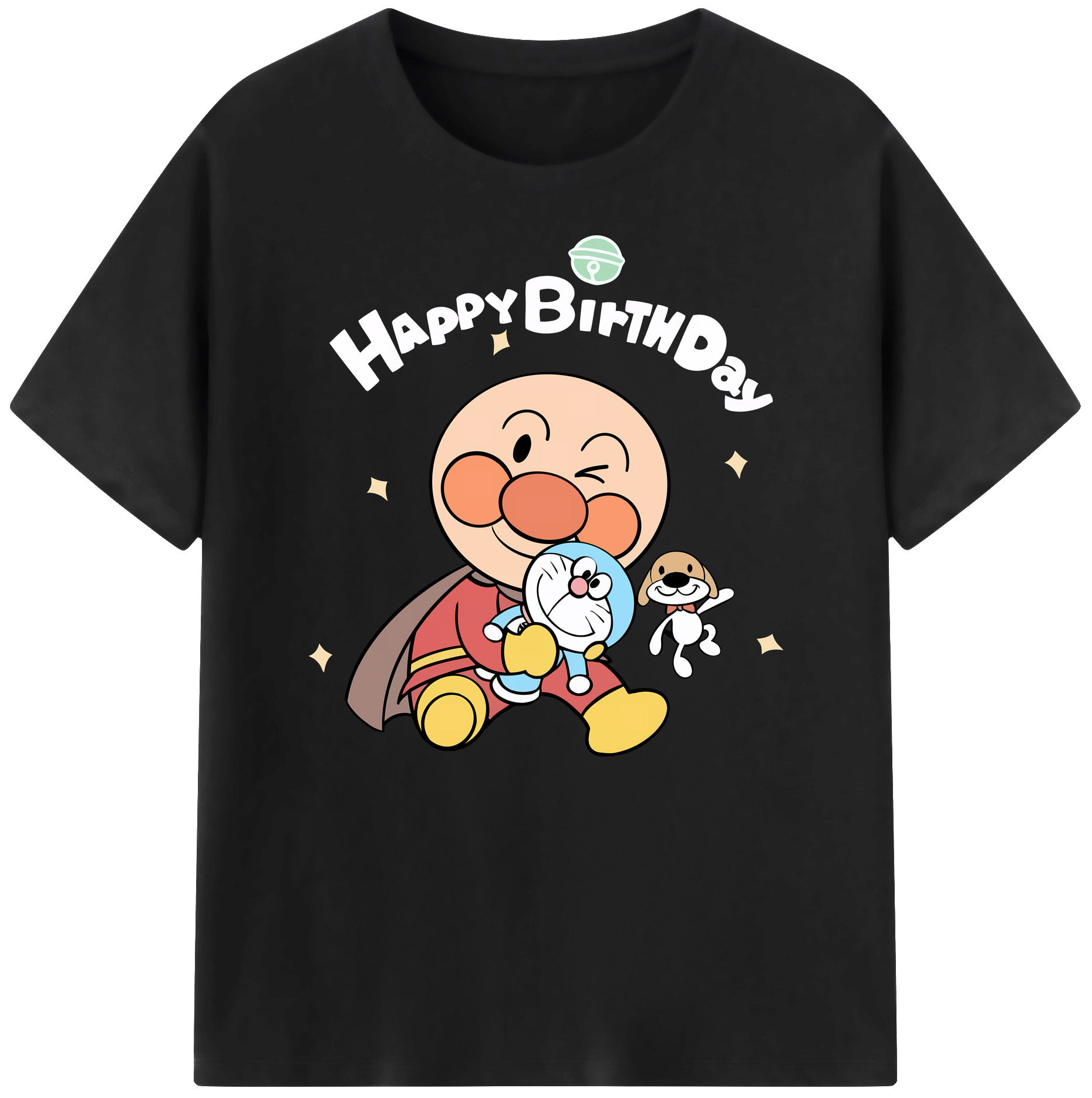 （画像用） アンパンマン Anpanman 綿100％ メンズ半袖Tシャツ｜肌触りやわらか＆通気性