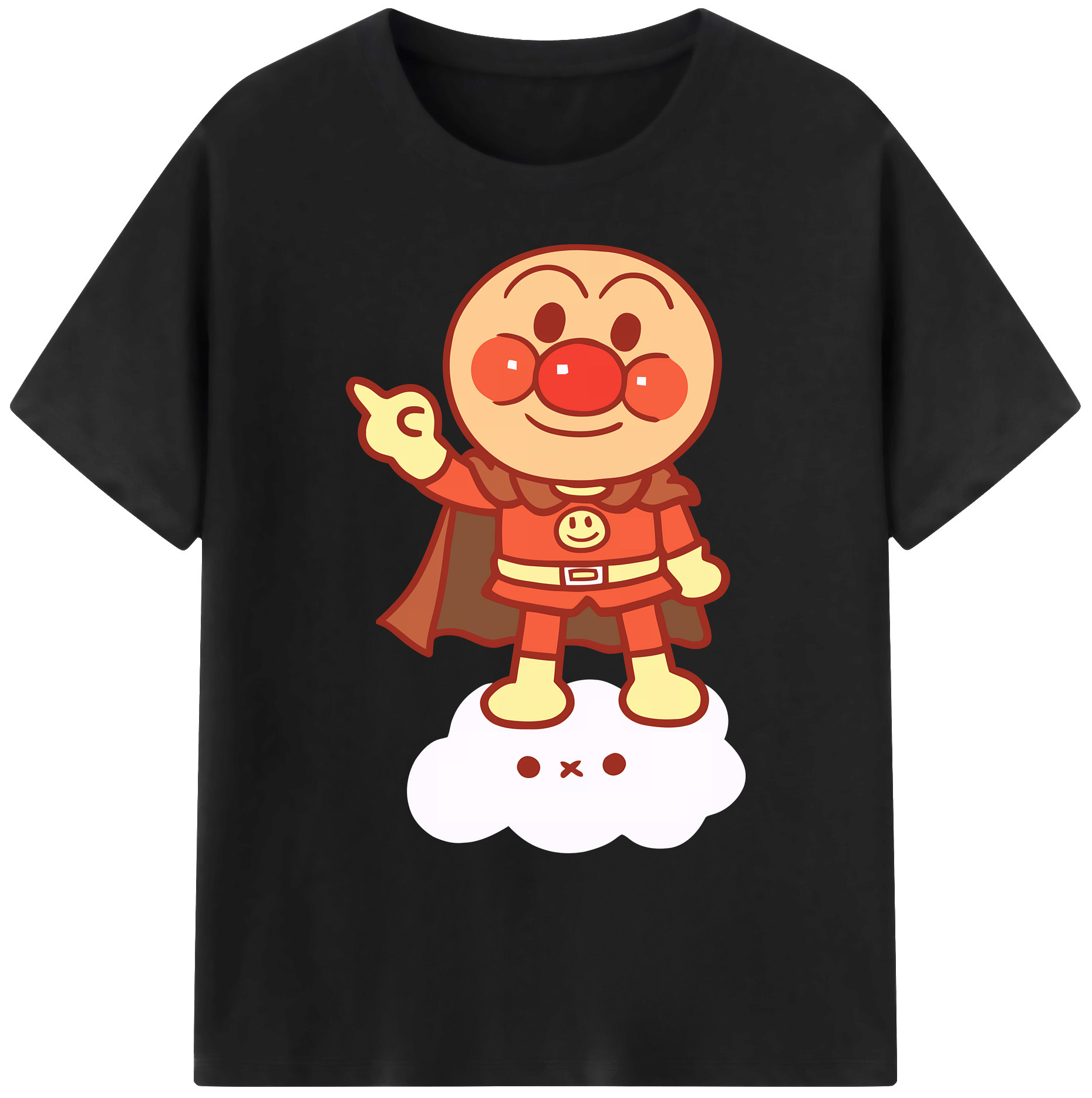 （画像用） アンパンマン Anpanman 綿100％ メンズ半袖Tシャツ｜肌触りやわらか＆通気性