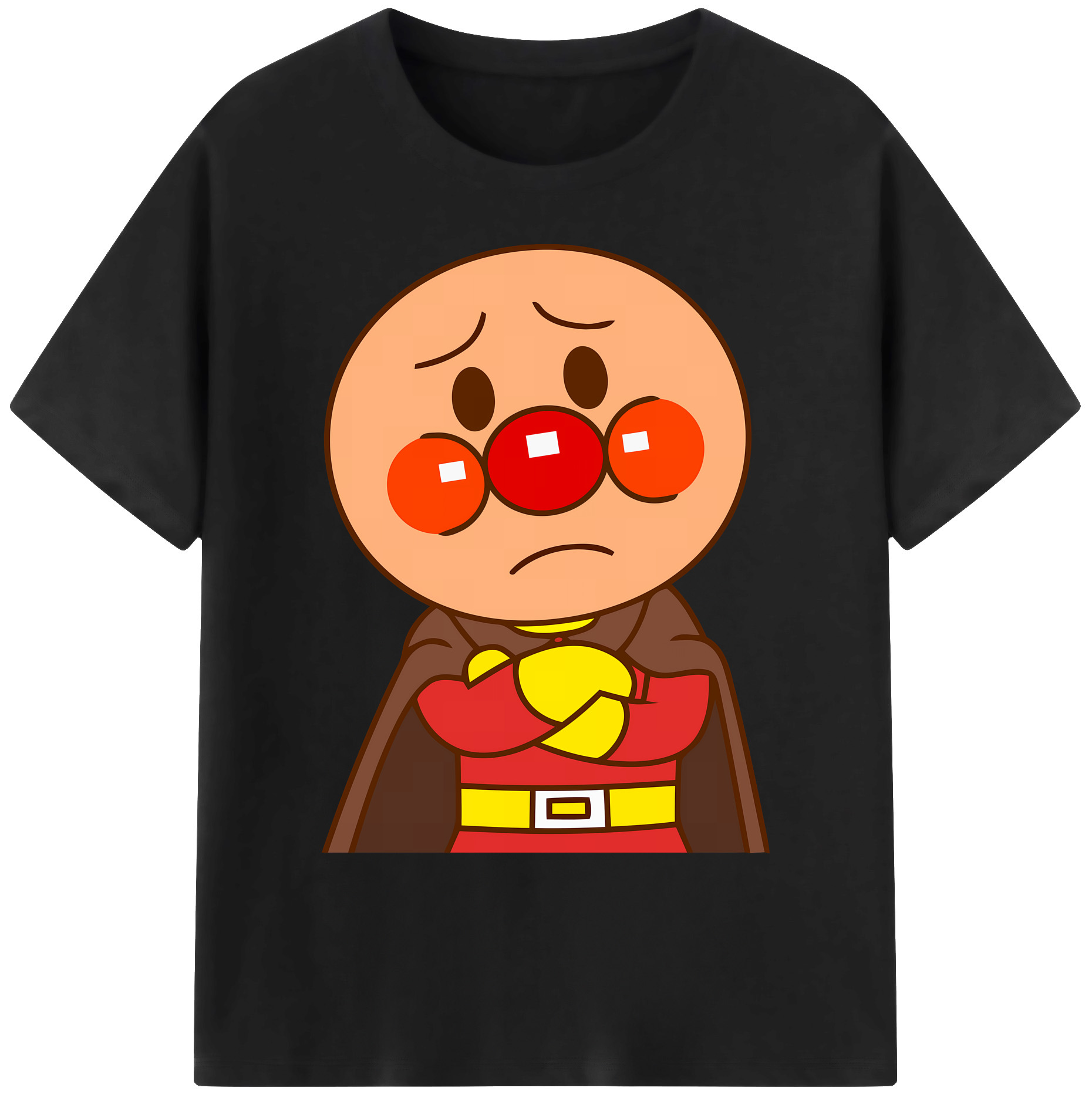 （画像用） アンパンマン Anpanman 綿100％ メンズ半袖Tシャツ｜肌触りやわらか＆通気性