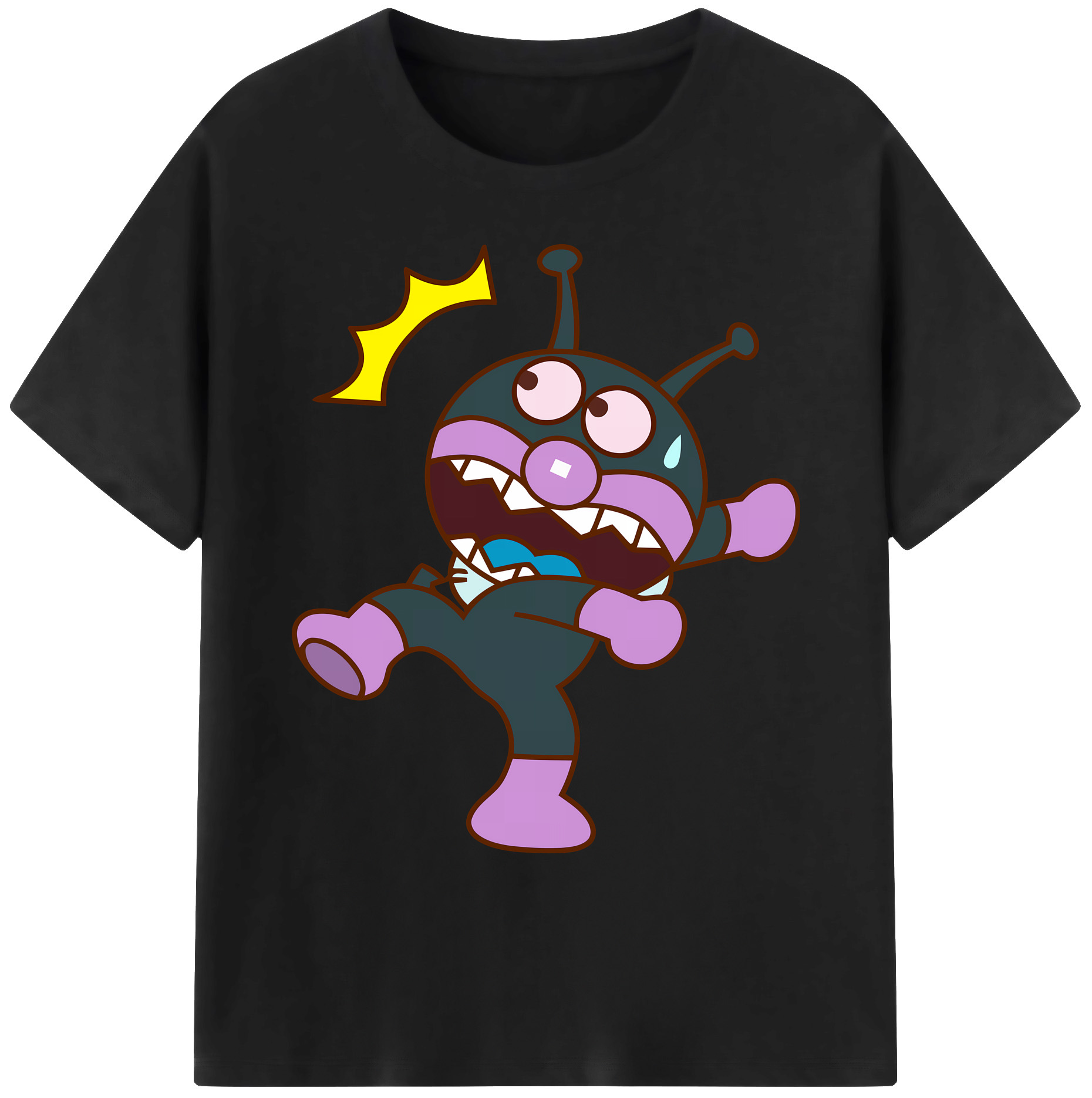 （画像用） アンパンマン Anpanman 綿100％ メンズ半袖Tシャツ｜肌触りやわらか＆通気性