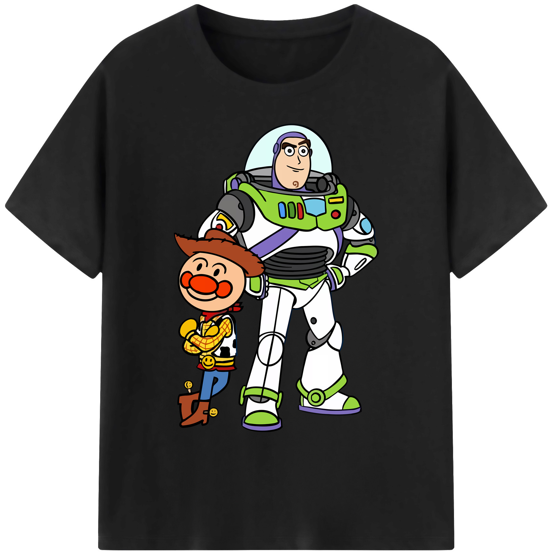 （画像用） アンパンマン Anpanman 綿100％ メンズ半袖Tシャツ｜肌触りやわらか＆通気性