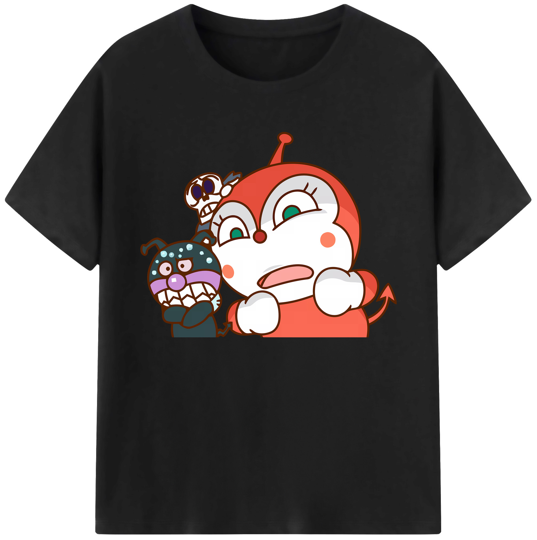 （画像用） アンパンマン Anpanman 綿100％ メンズ半袖Tシャツ｜肌触りやわらか＆通気性