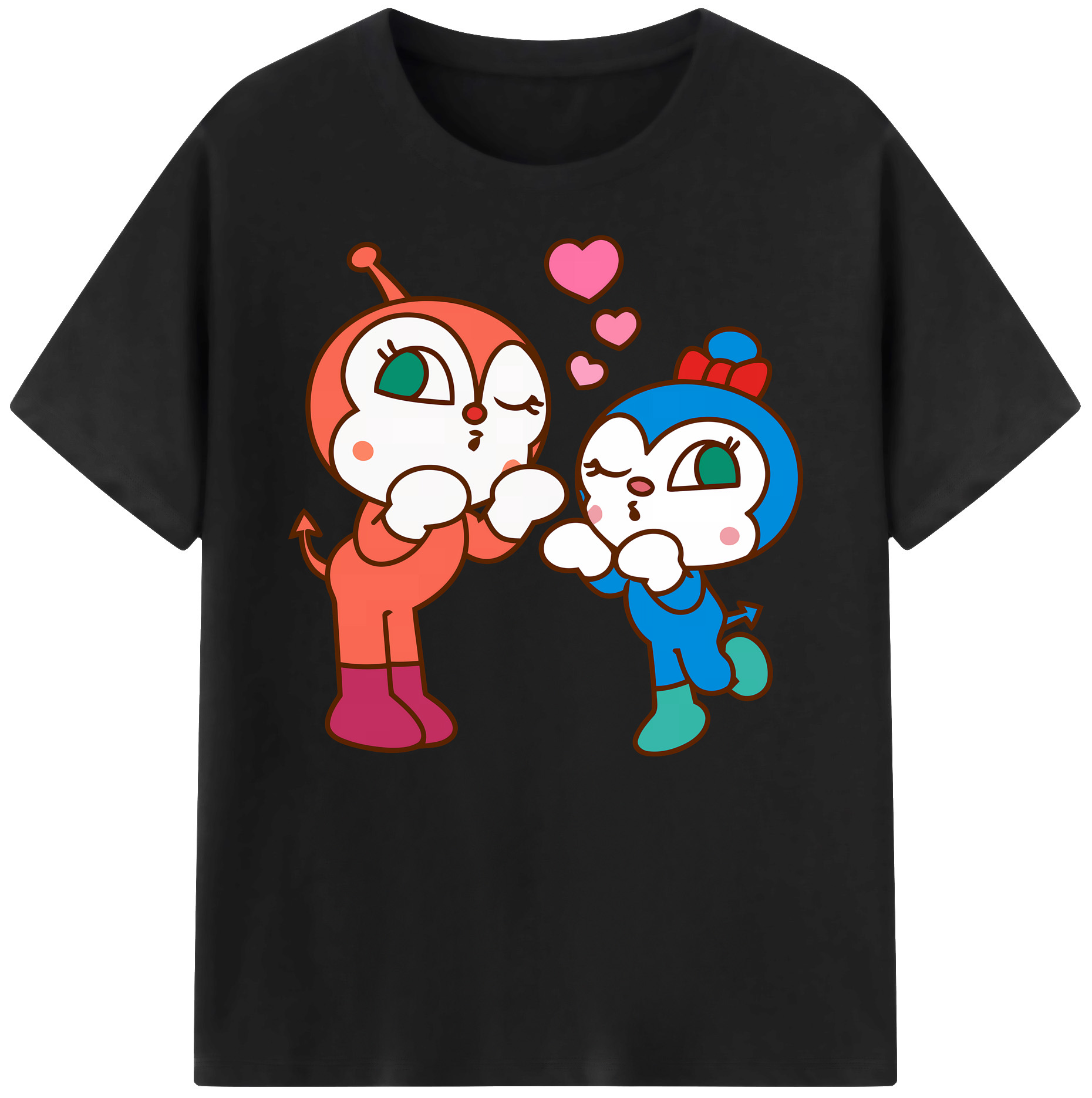 （画像用） アンパンマン Anpanman 綿100％ メンズ半袖Tシャツ｜肌触りやわらか＆通気性