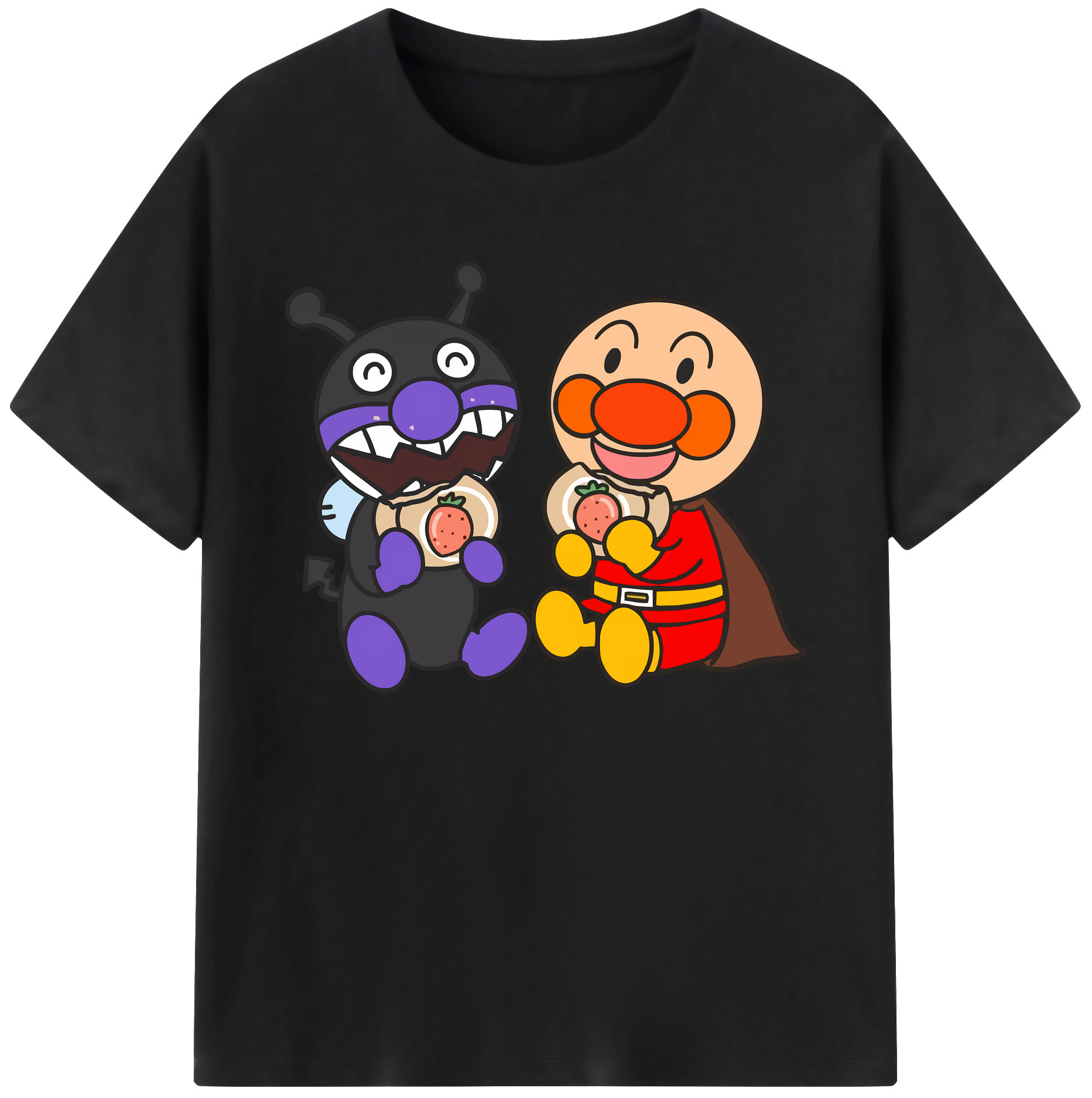 （画像用） アンパンマン Anpanman 綿100％ メンズ半袖Tシャツ｜肌触りやわらか＆通気性