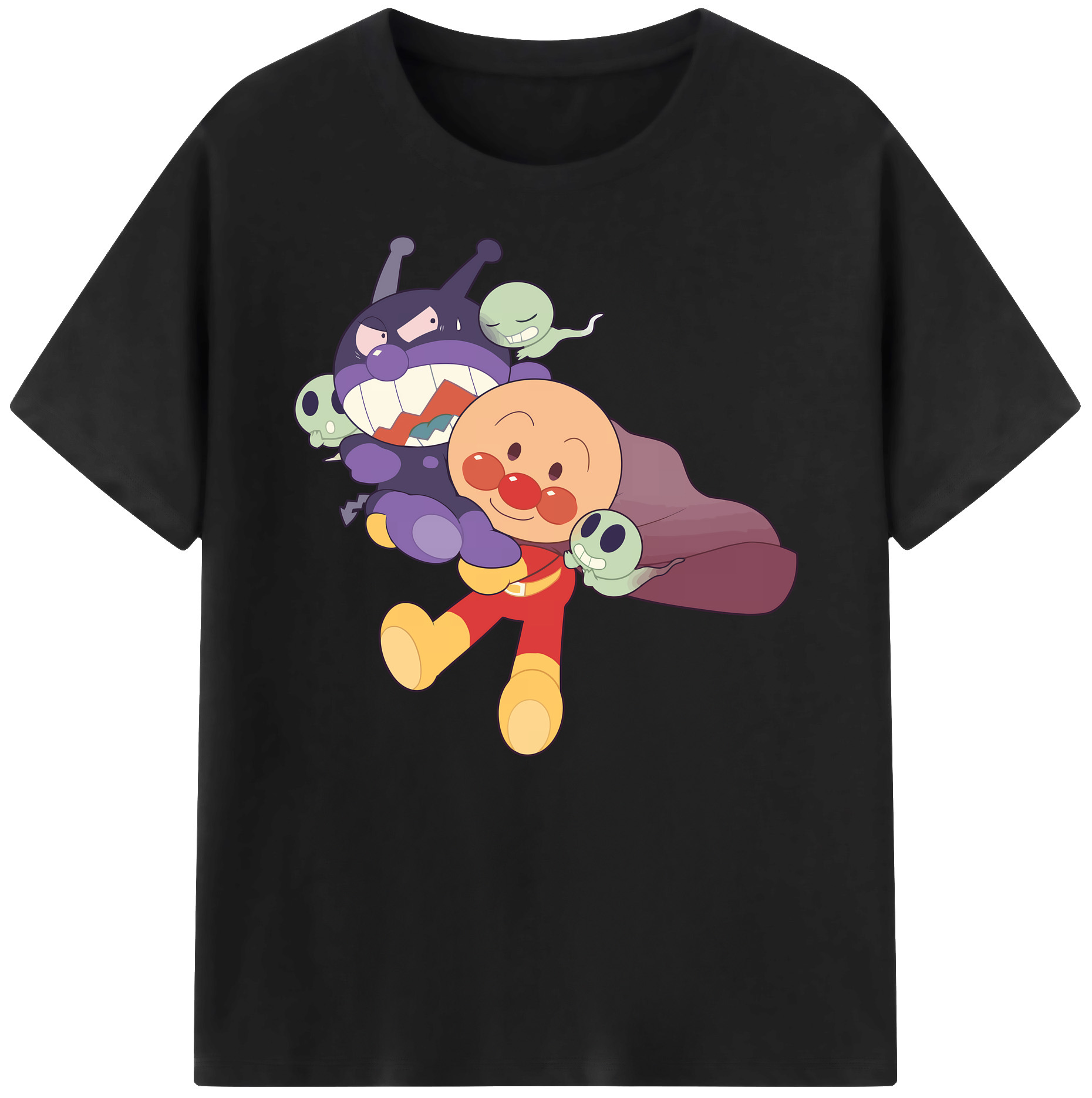 （画像用） アンパンマン Anpanman 綿100％ メンズ半袖Tシャツ｜肌触りやわらか＆通気性