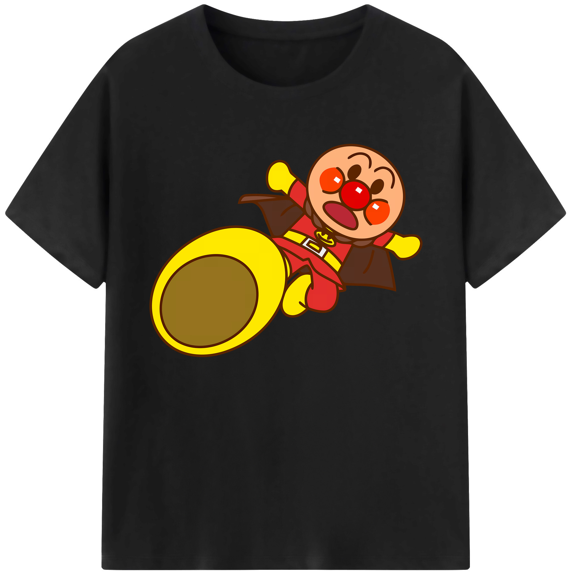 （画像用） アンパンマン Anpanman 綿100％ メンズ半袖Tシャツ｜肌触りやわらか＆通気性