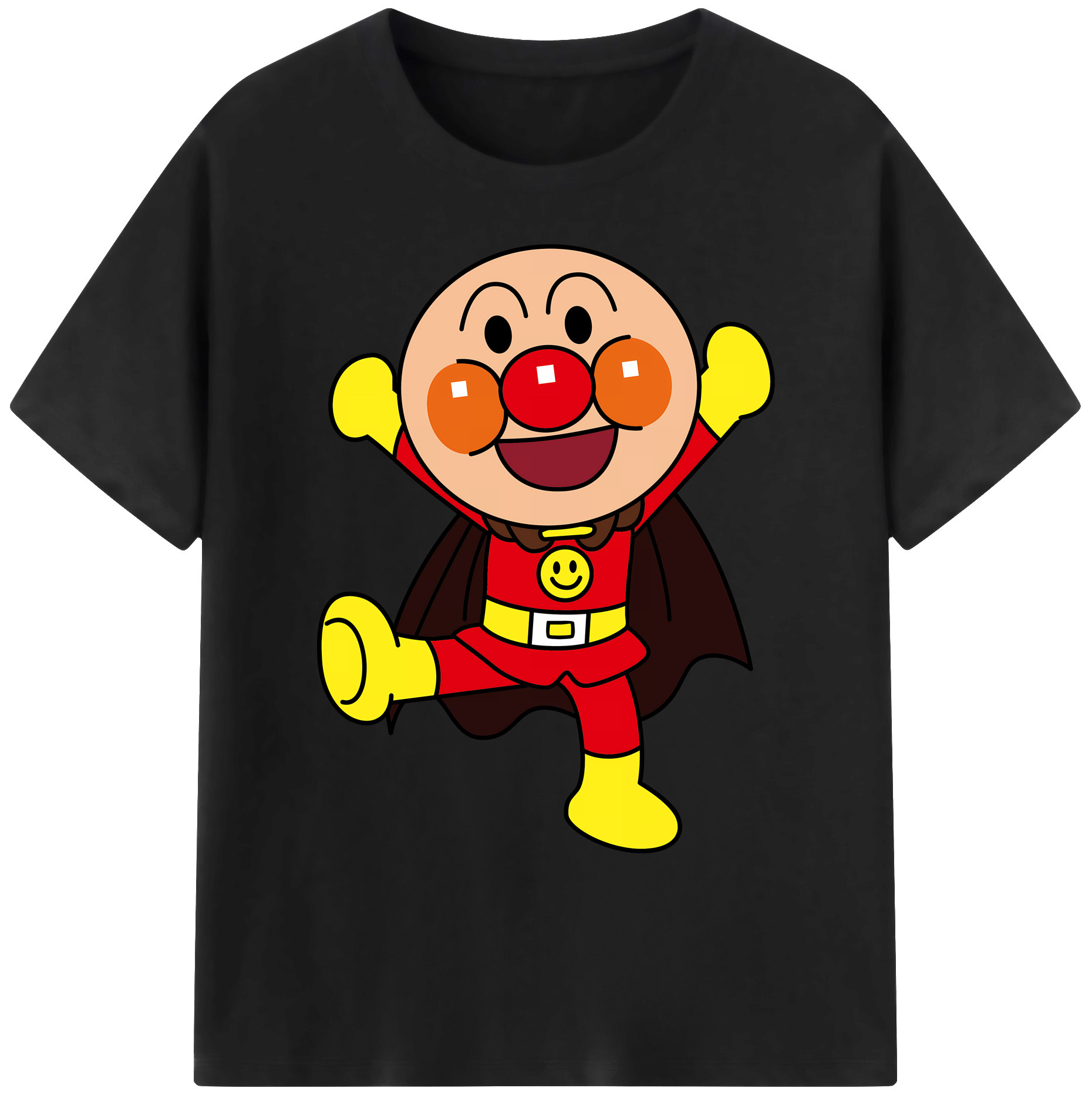 （画像用） アンパンマン Anpanman 綿100％ メンズ半袖Tシャツ｜肌触りやわらか＆通気性