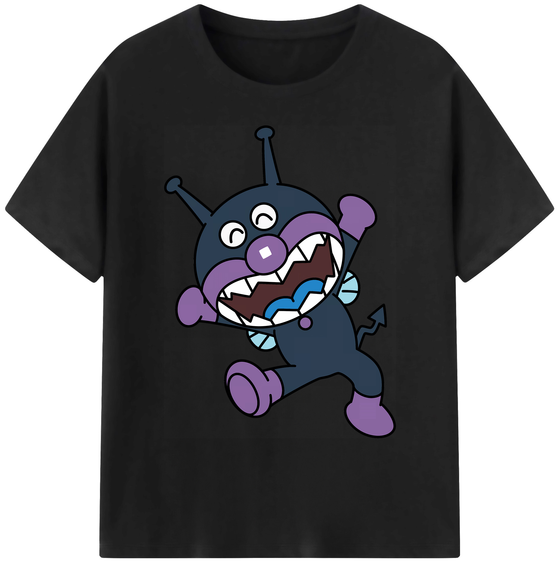 （画像用） アンパンマン Anpanman 綿100％ メンズ半袖Tシャツ｜肌触りやわらか＆通気性