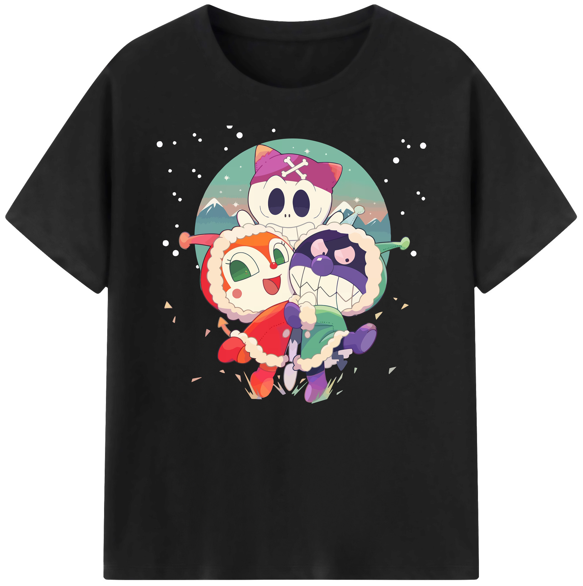 （画像用） アンパンマン Anpanman 綿100％ メンズ半袖Tシャツ｜肌触りやわらか＆通気性