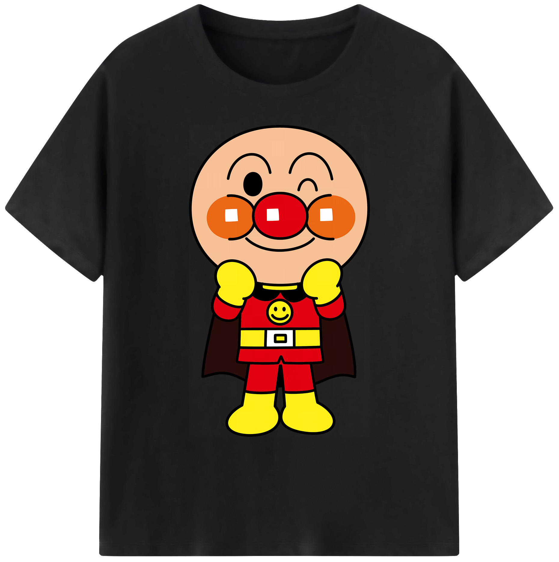 （画像用） アンパンマン Anpanman 綿100％ メンズ半袖Tシャツ｜肌触りやわらか＆通気性