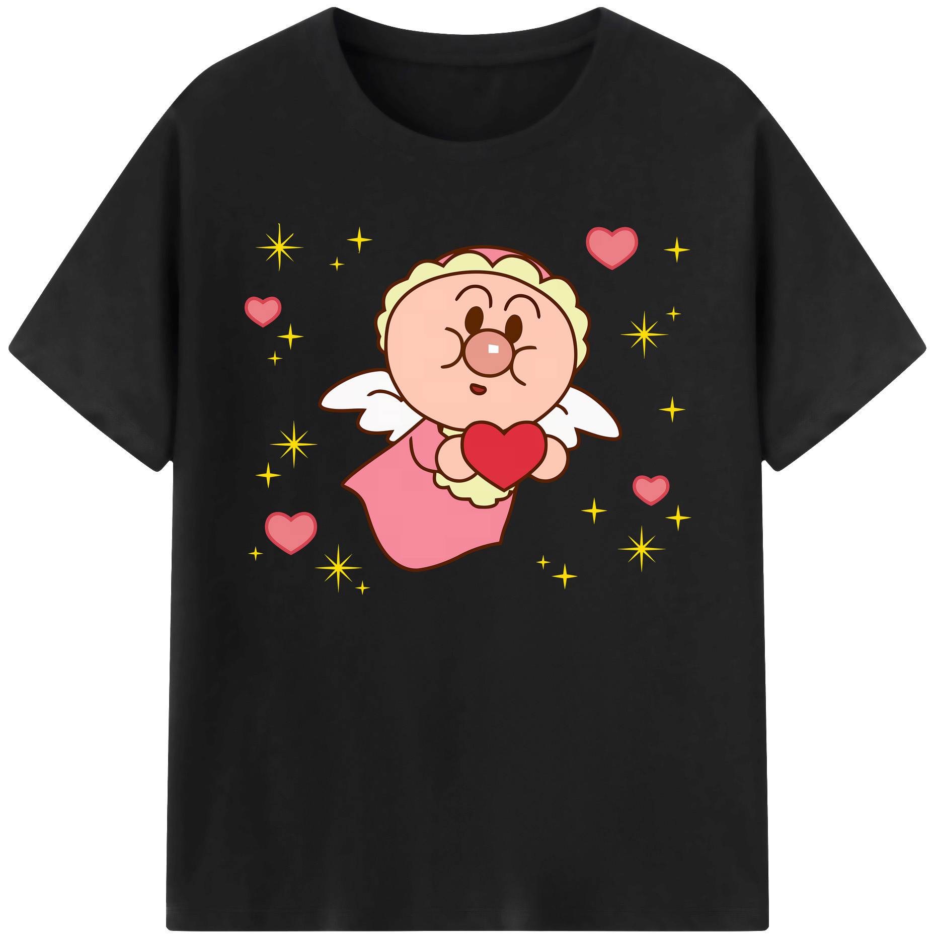 （画像用） アンパンマン Anpanman 綿100％ メンズ半袖Tシャツ｜肌触りやわらか＆通気性