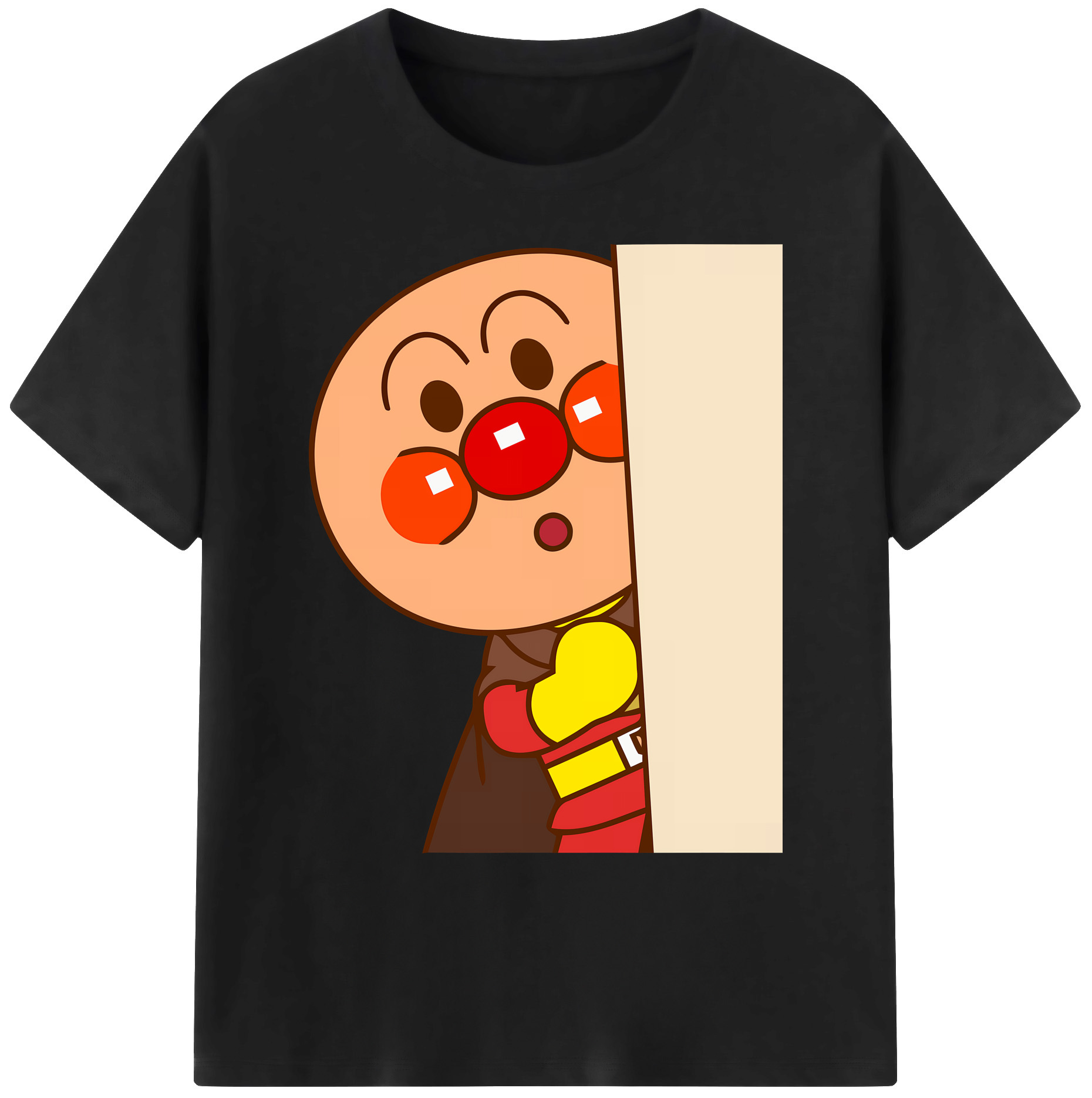 （画像用） アンパンマン Anpanman 綿100％ メンズ半袖Tシャツ｜肌触りやわらか＆通気性