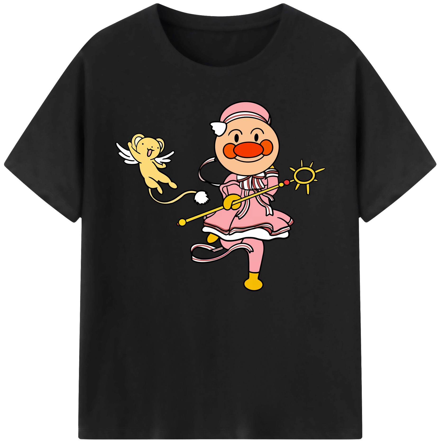 （画像用） アンパンマン Anpanman 綿100％ メンズ半袖Tシャツ｜肌触りやわらか＆通気性