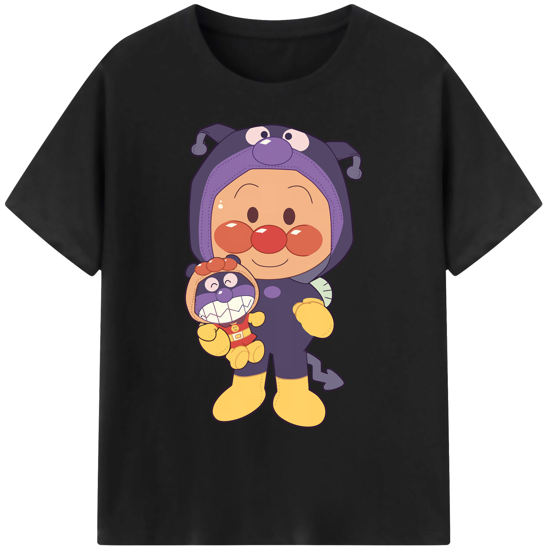 （画像用） アンパンマン Anpanman 綿100％ メンズ半袖Tシャツ｜肌触りやわらか＆通気性
