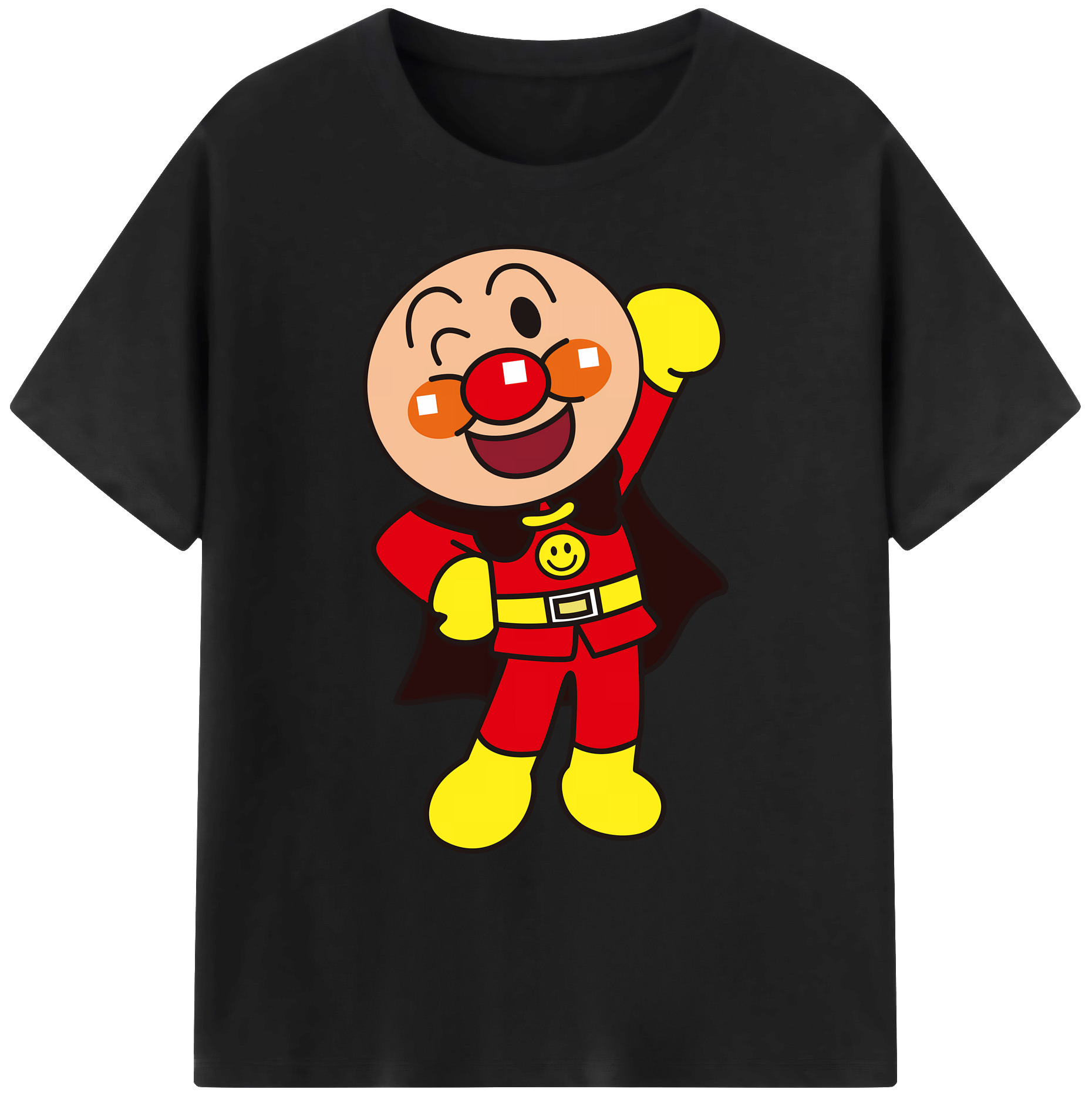 （画像用） アンパンマン Anpanman 綿100％ メンズ半袖Tシャツ｜肌触りやわらか＆通気性