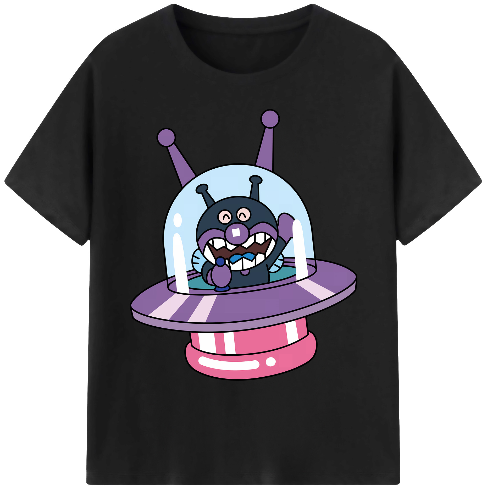 （画像用） アンパンマン Anpanman 綿100％ メンズ半袖Tシャツ｜肌触りやわらか＆通気性