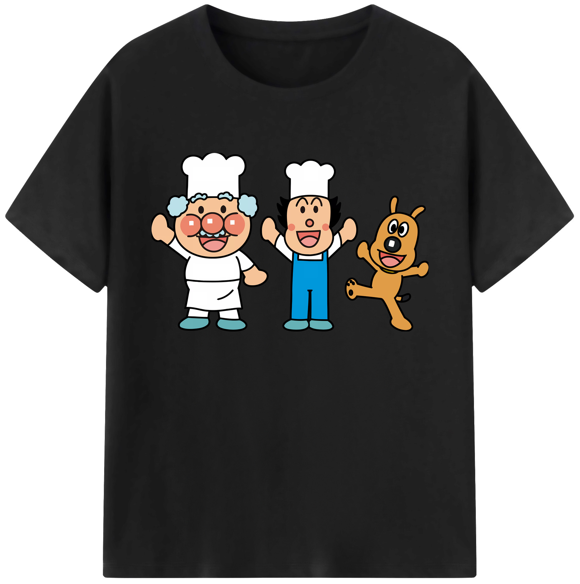 （画像用） アンパンマン Anpanman 綿100％ メンズ半袖Tシャツ｜肌触りやわらか＆通気性
