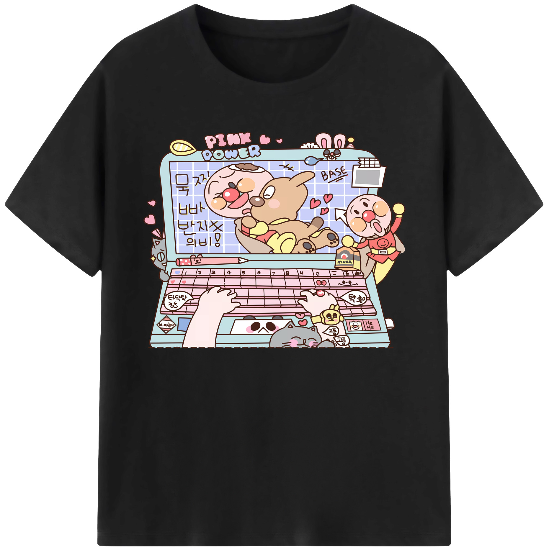 （画像用） アンパンマン Anpanman 綿100％ メンズ半袖Tシャツ｜肌触りやわらか＆通気性